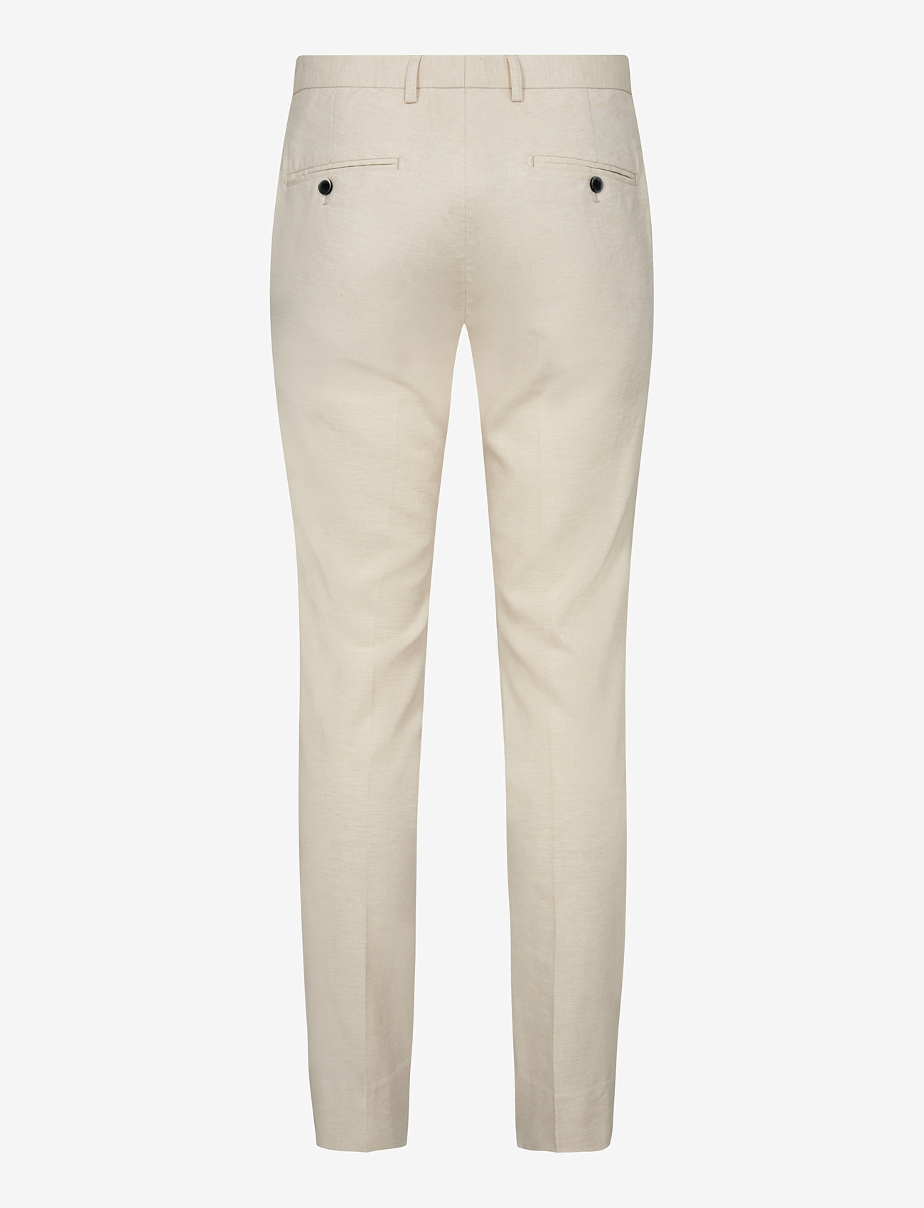 Bruun & Stengade - BS Pollino Classic Fit Suit Pants - linne kostymbyxor - beige - 2