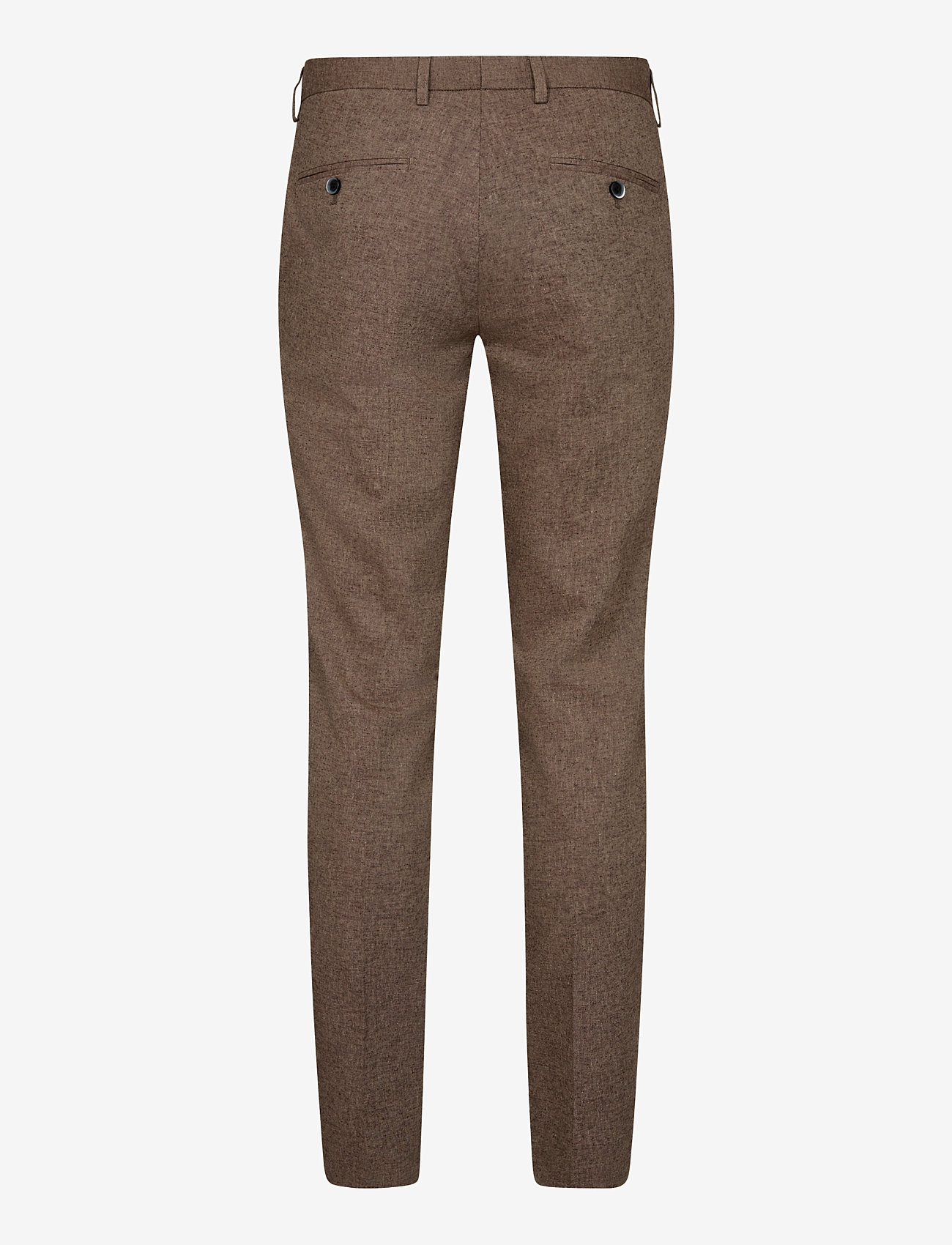 Bruun & Stengade - BS Pollino Classic Fit Suit Pants - linne kostymbyxor - brown - 2