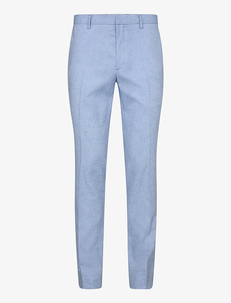 Bruun & Stengade - BS Pollino Classic Fit Suit Pants - linased ülikonnapüksid - light blue - 1