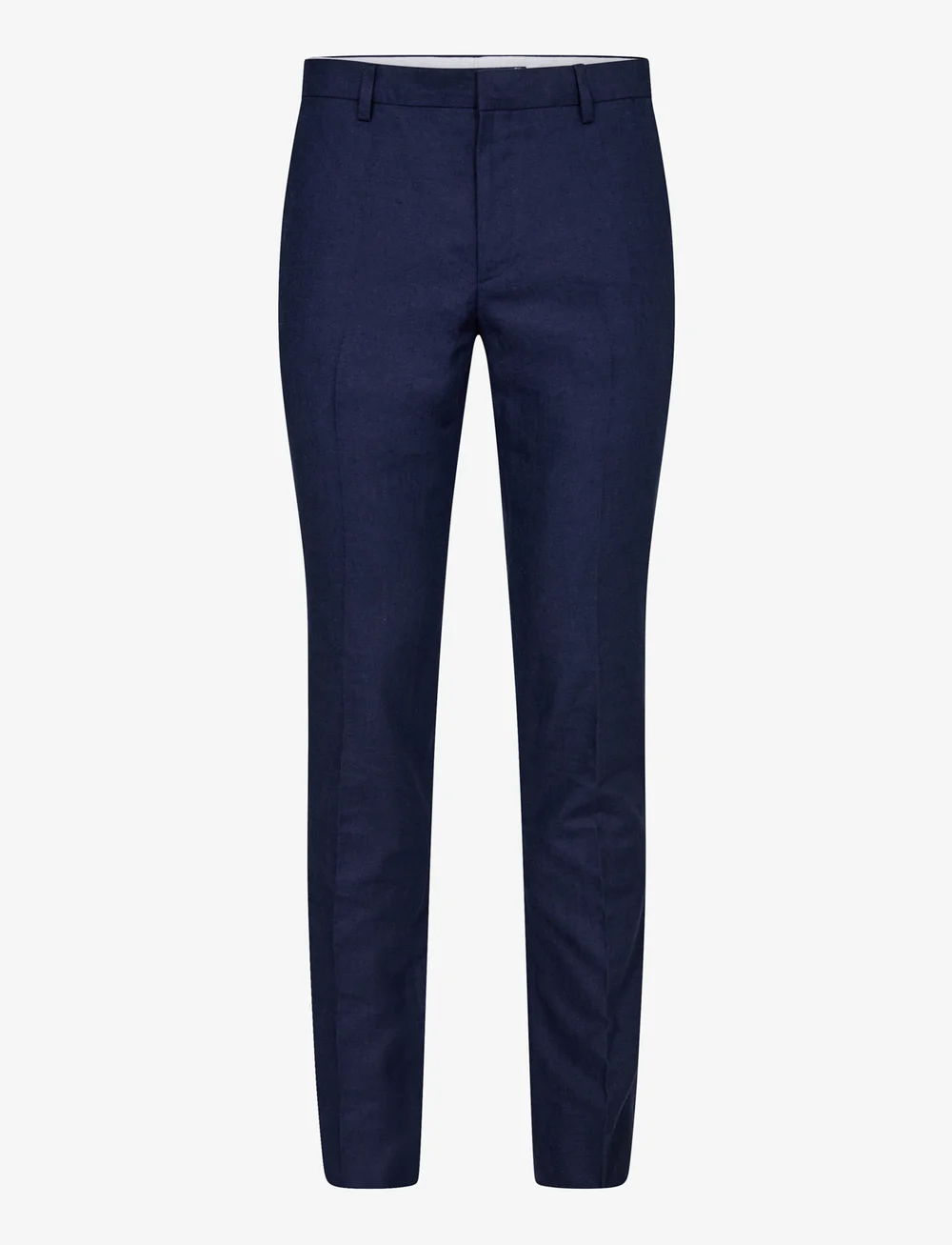 Bruun & Stengade - BS Pollino Classic Fit Suit Pants - lniane spodnie garniturowe - navy - 1