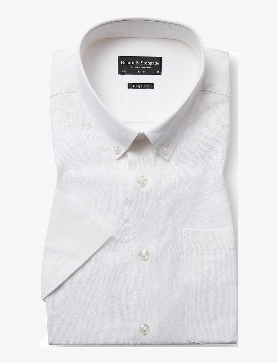 Bruun & Stengade - BS Nishioka Modern Fit Shirt - pidulikud särgid - white - 1