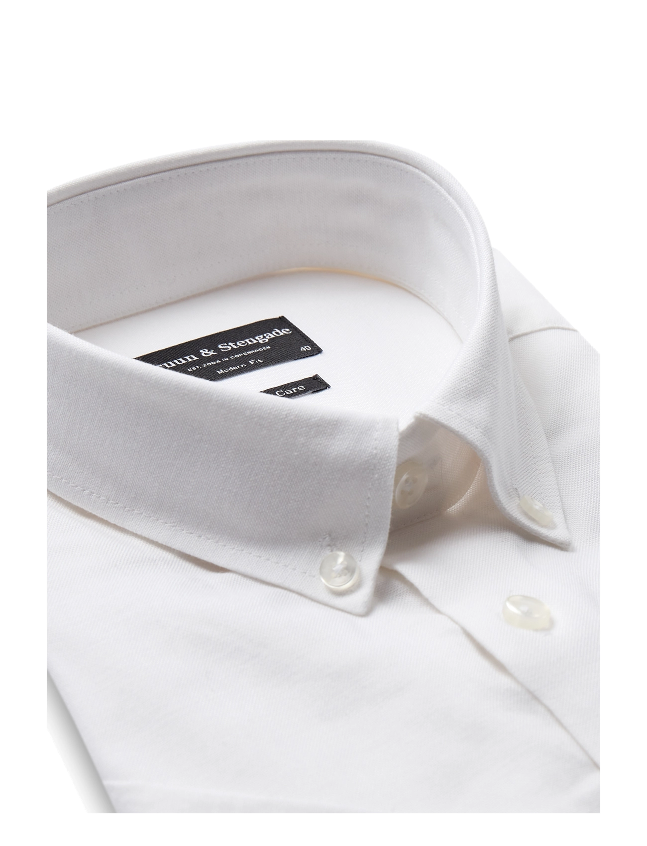 Bruun & Stengade - BS Nishioka Modern Fit Shirt - pidulikud särgid - white - 3