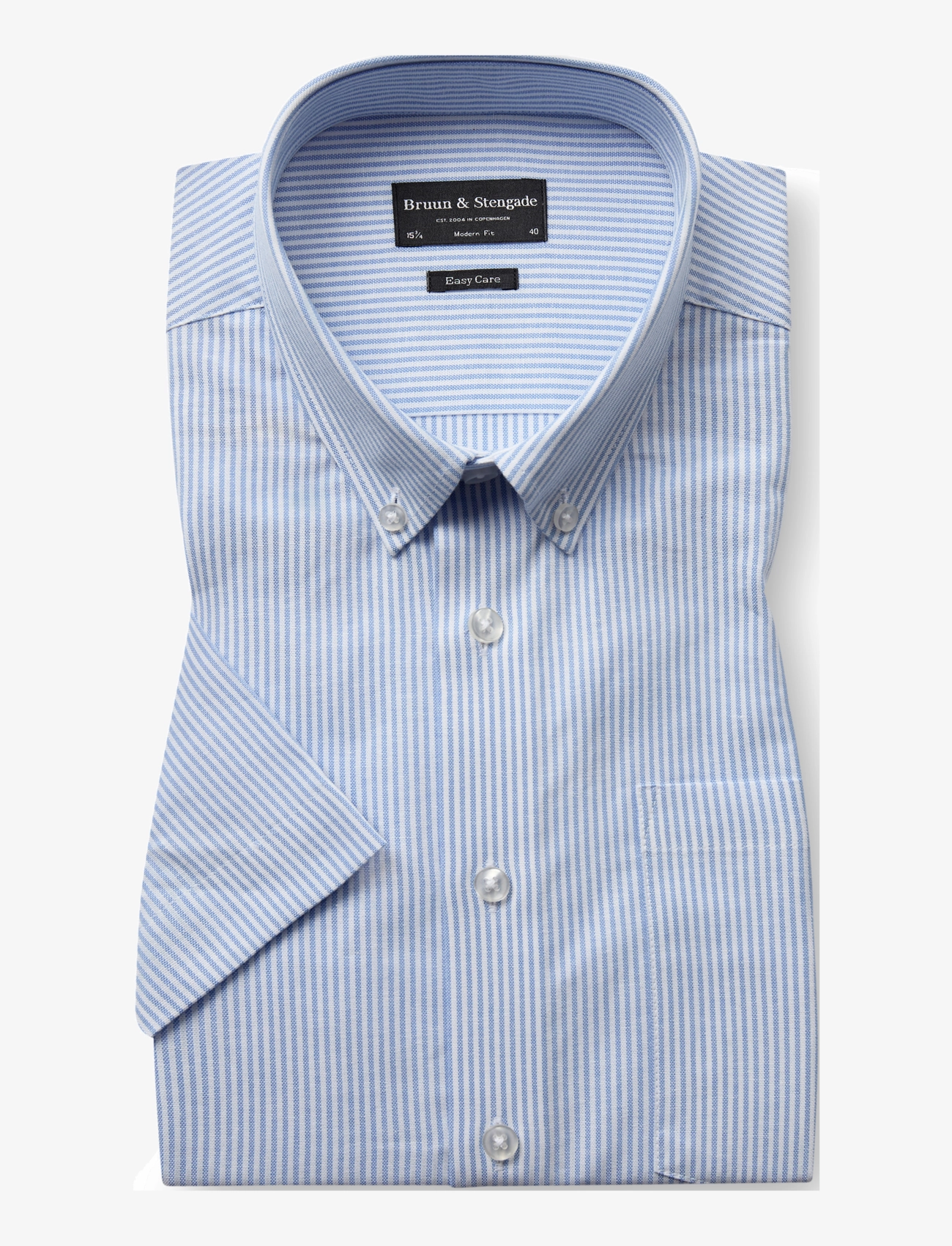 BRUUN & STENGADE Bs Altmaier Modern Fit Shirt Blau - 38 - Herren