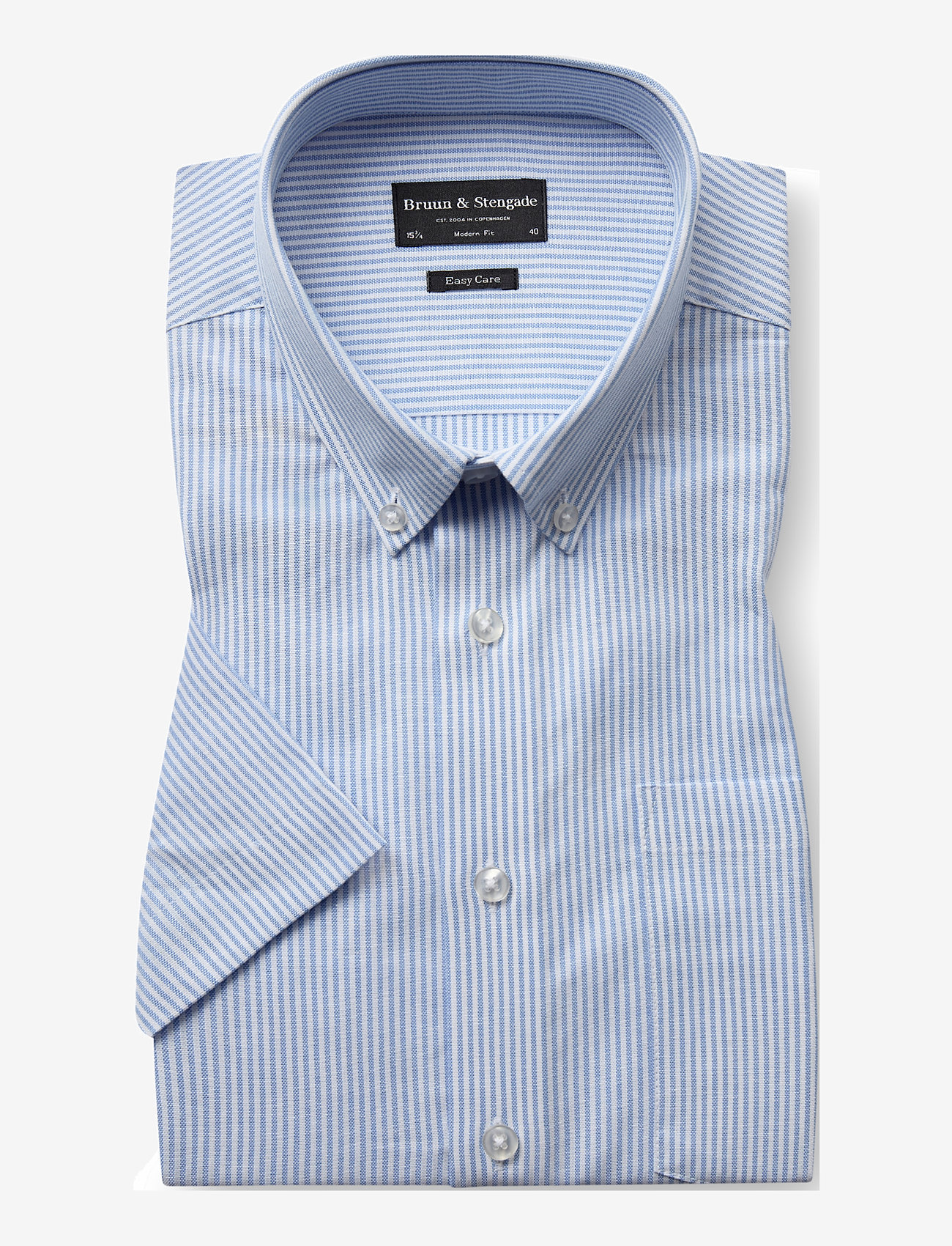 Bruun & Stengade - BS Altmaier Modern Fit Shirt - triibulised särgid - light blue/white - 1