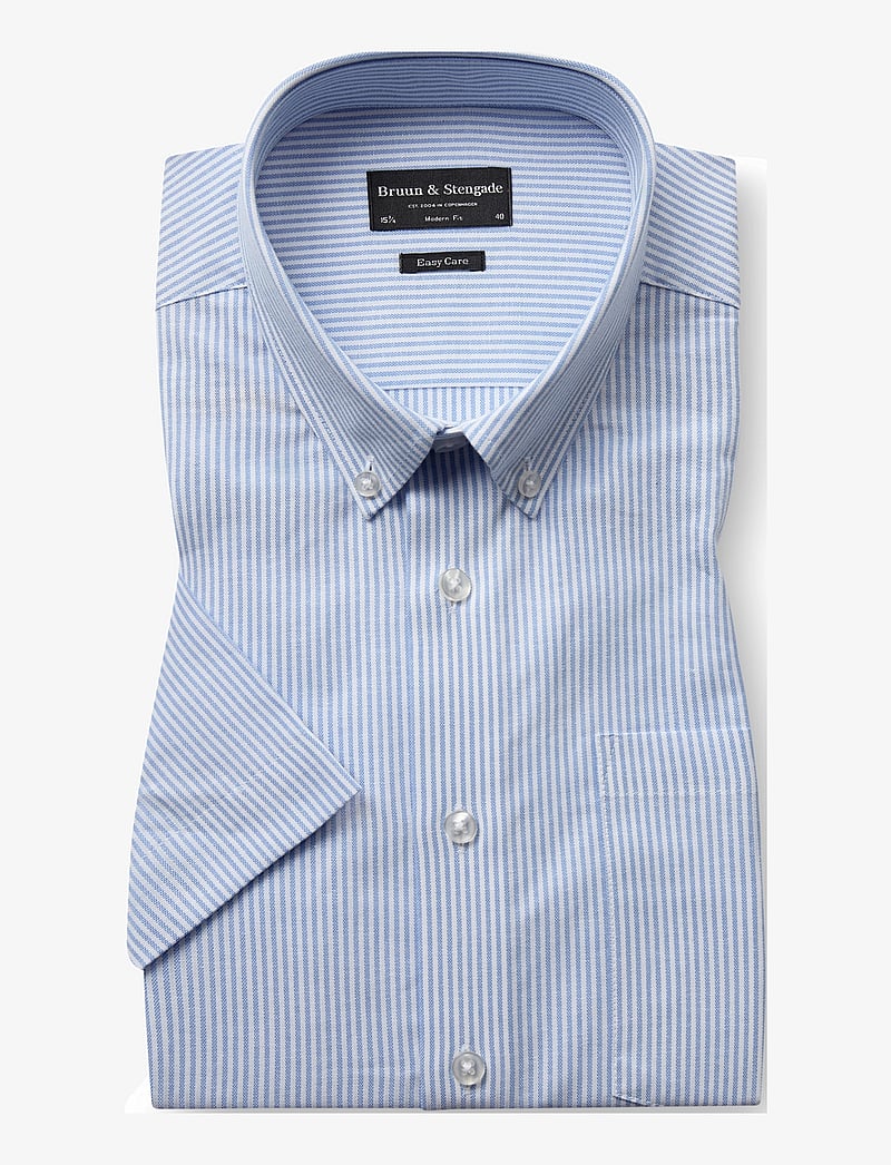 Bruun & Stengade - BS Altmaier Modern Fit Shirt - triibulised särgid - light blue/white - 1