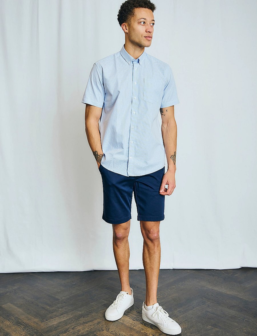 Bruun & Stengade - BS Altmaier Modern Fit Shirt - chemises à rayures - light blue/white - 3