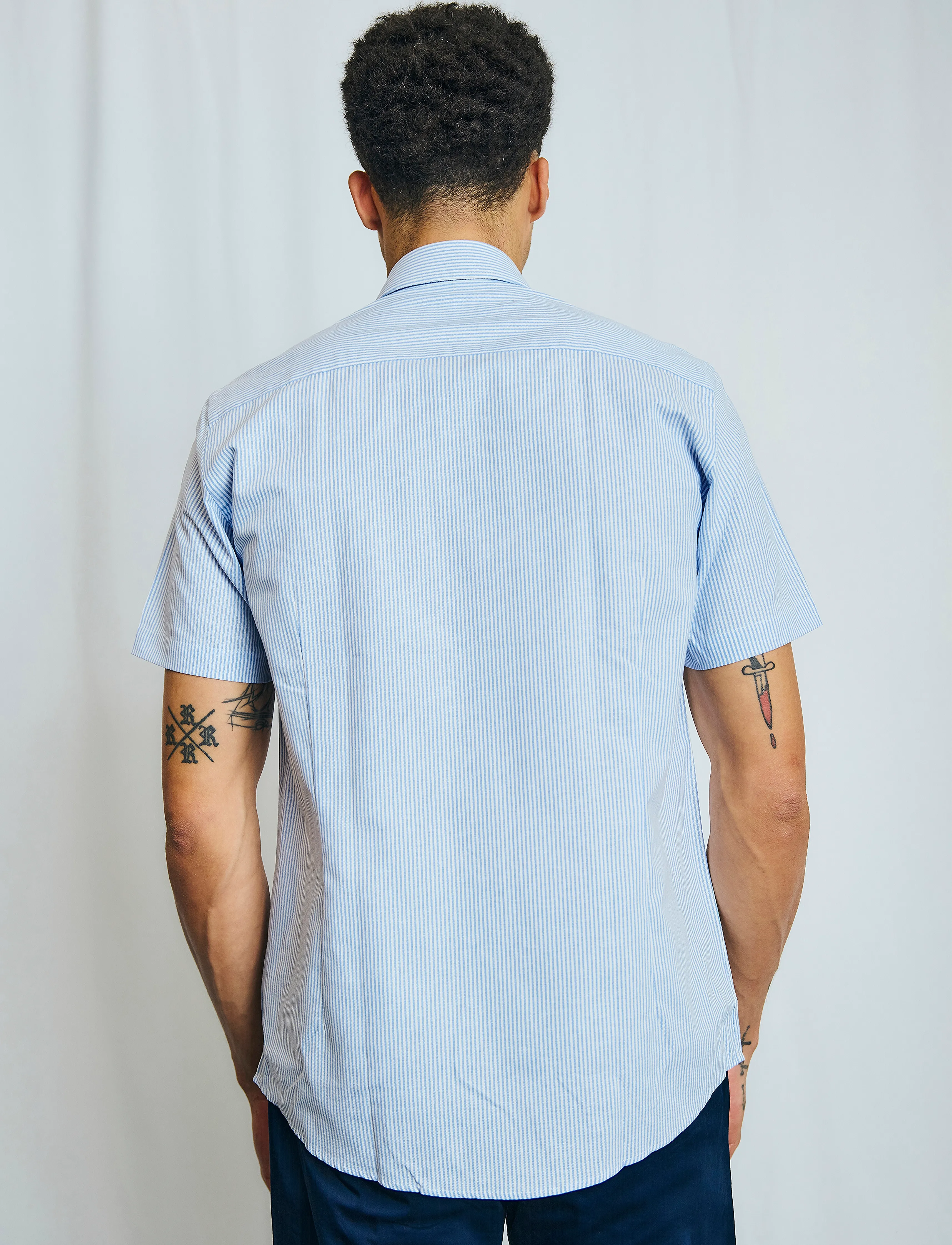 Bruun & Stengade - BS Altmaier Modern Fit Shirt - chemises à rayures - light blue/white - 4