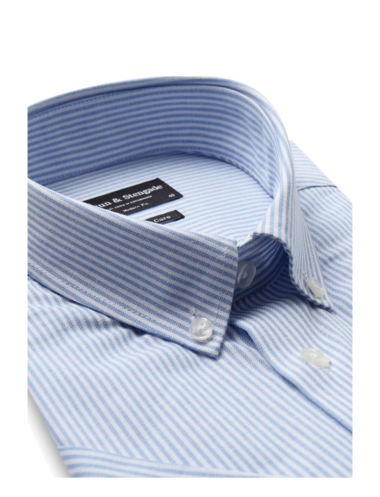 Bruun & Stengade - BS Altmaier Modern Fit Shirt - chemises à rayures - light blue/white - 2
