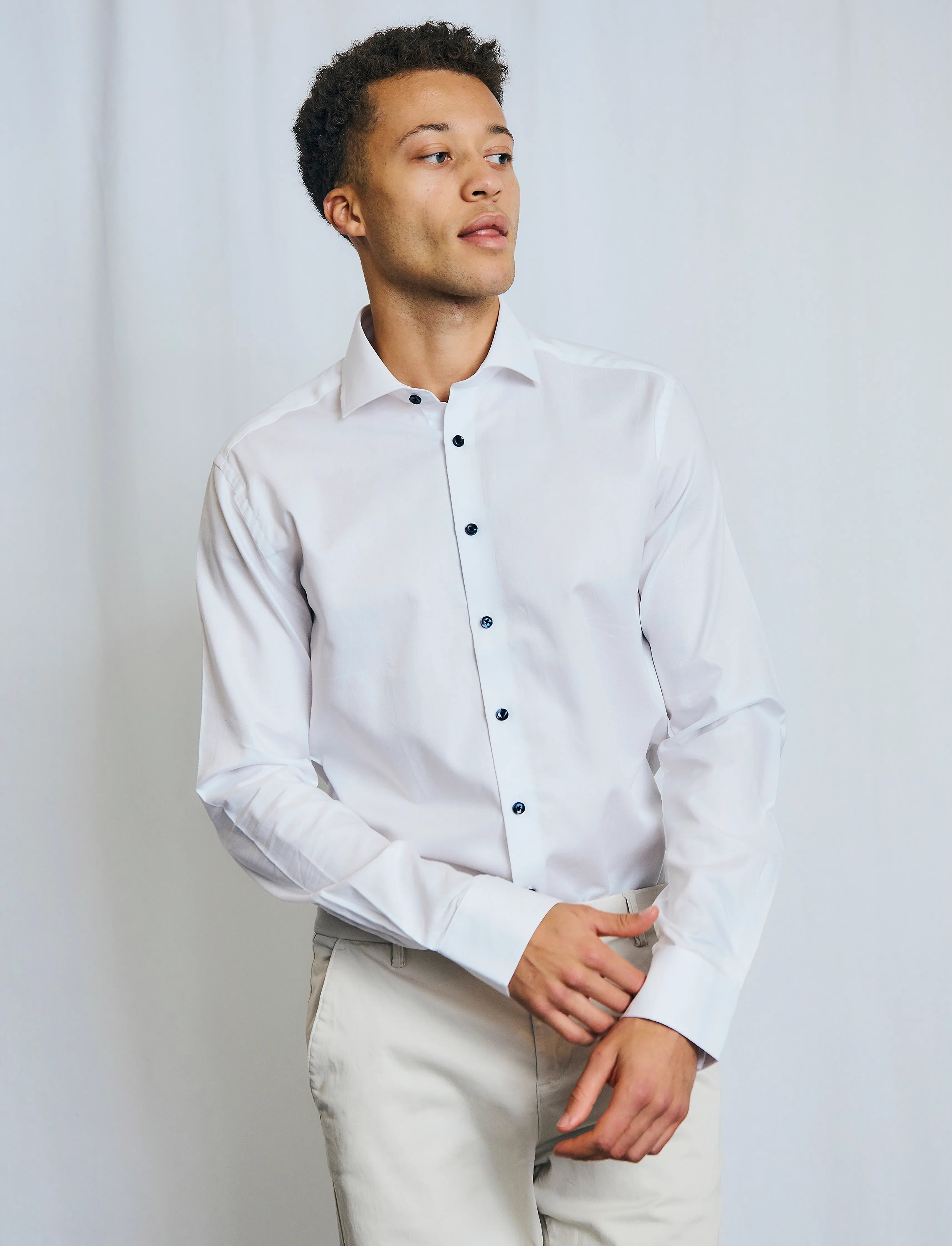 Bruun & Stengade - BS Zhang Slim Fit Shirt - white - 4