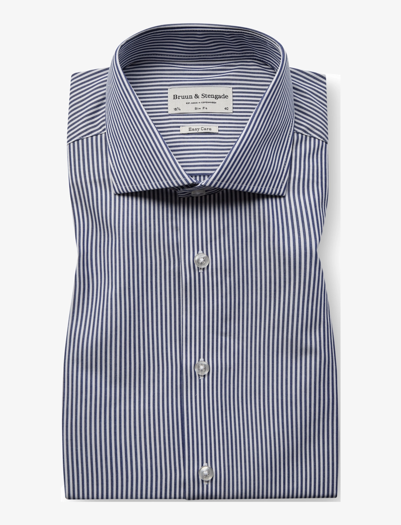 Bruun & Stengade - BS Mackenzie Slim Fit Shirt - navy/white - 1