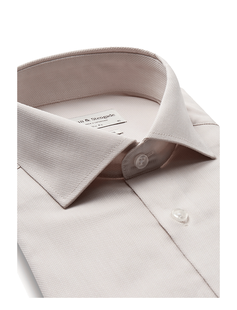 Bruun & Stengade - BS Rune Slim Fit Shirt - pidulikud särgid - sand - 3