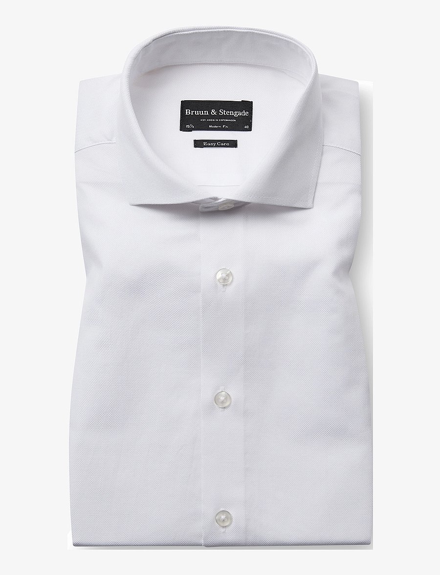 Bruun & Stengade - BS Hanfmann Modern Fit Shirt - formelle hemden - white - 1