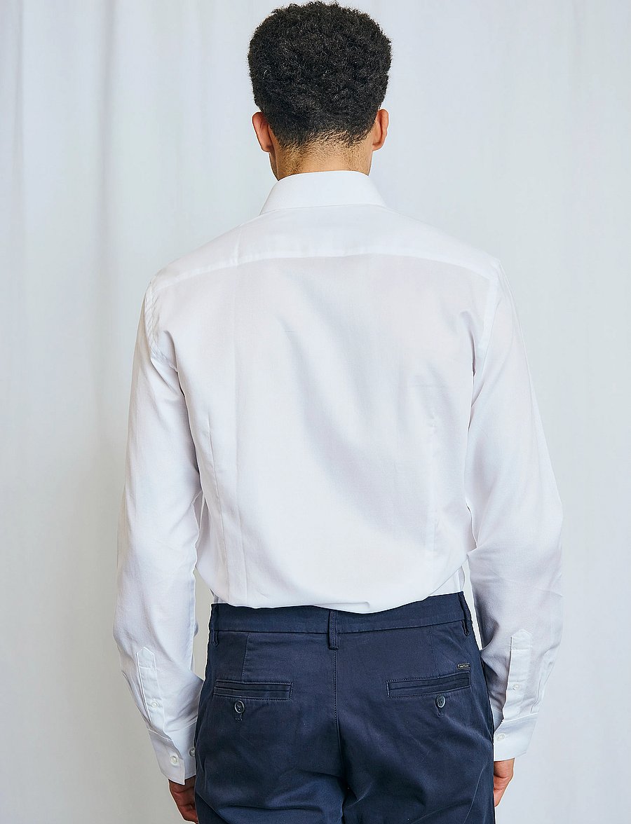 Bruun & Stengade - BS Hanfmann Modern Fit Shirt - formelle hemden - white - 4