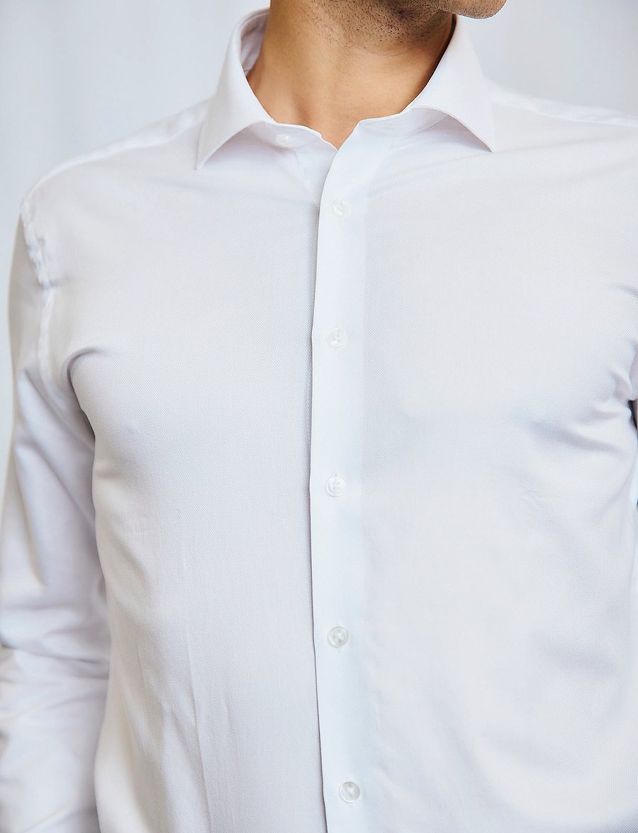 Bruun & Stengade - BS Hanfmann Modern Fit Shirt - formelle hemden - white - 5