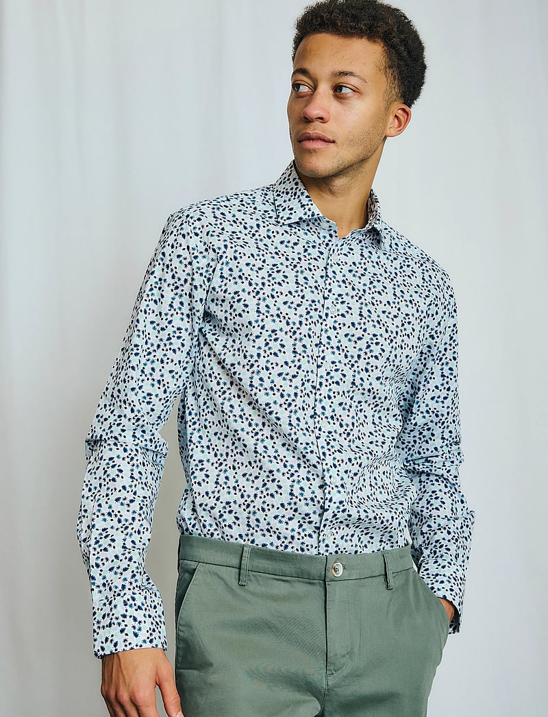 Bruun & Stengade - BS Karatsev Modern Fit Shirt - formelle hemden - green - 0