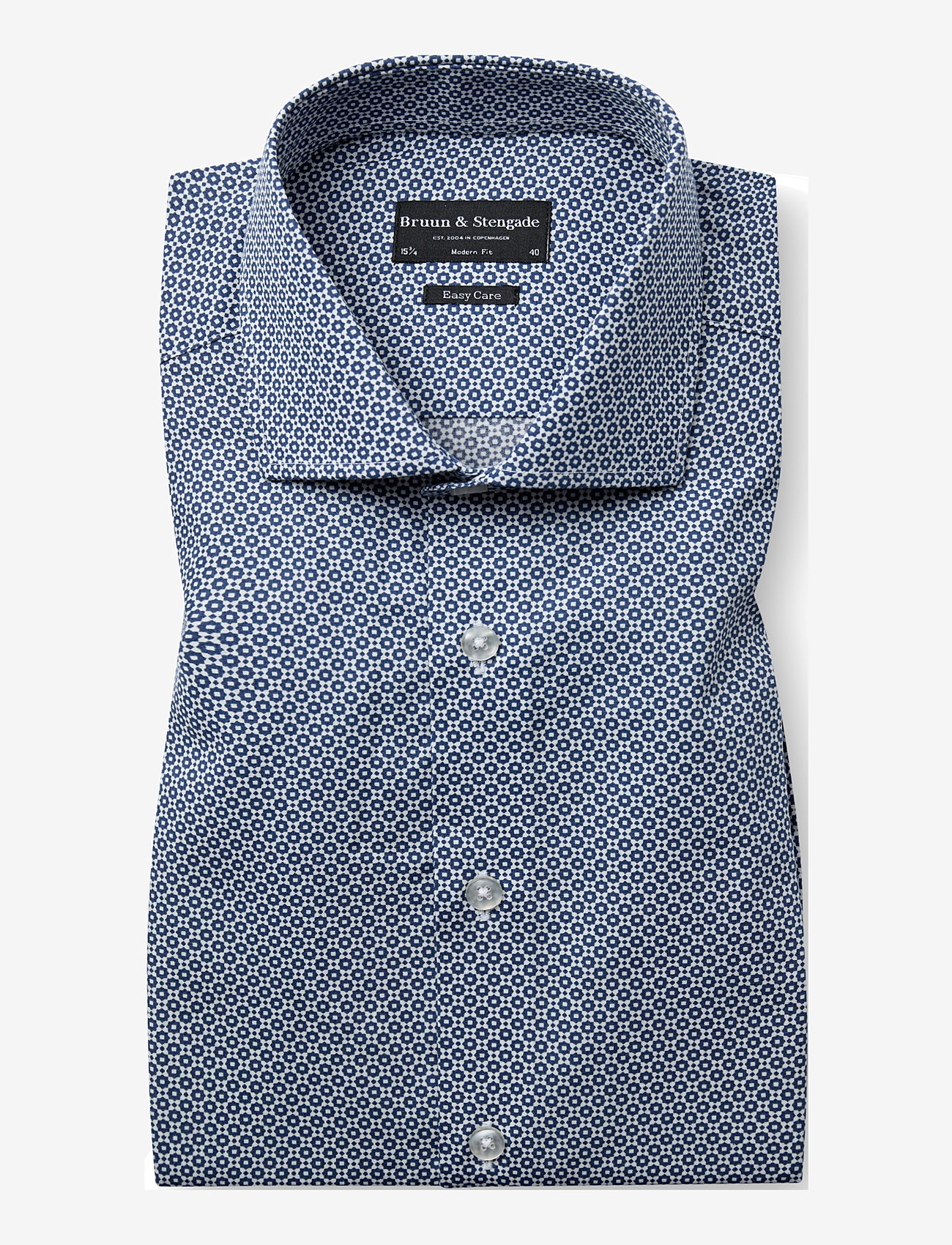 Bruun & Stengade - BS Fils Modern Fit Shirt - dark blue - 1