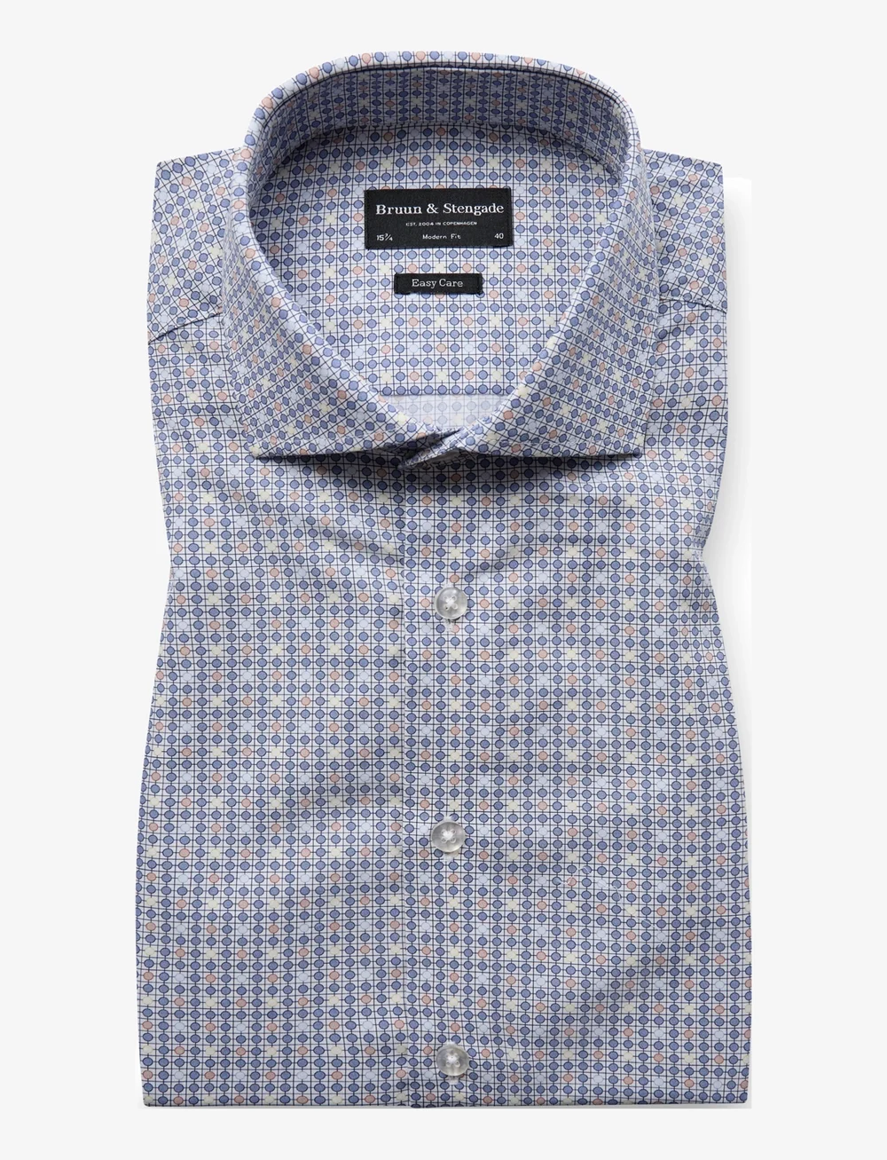 Bruun & Stengade - BS Djere Modern Fit Shirt - formelle skjorter - blue - 1