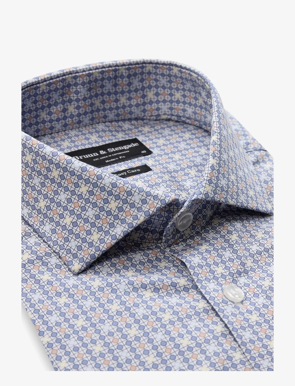 Bruun & Stengade - BS Djere Modern Fit Shirt - formelle skjorter - blue - 3