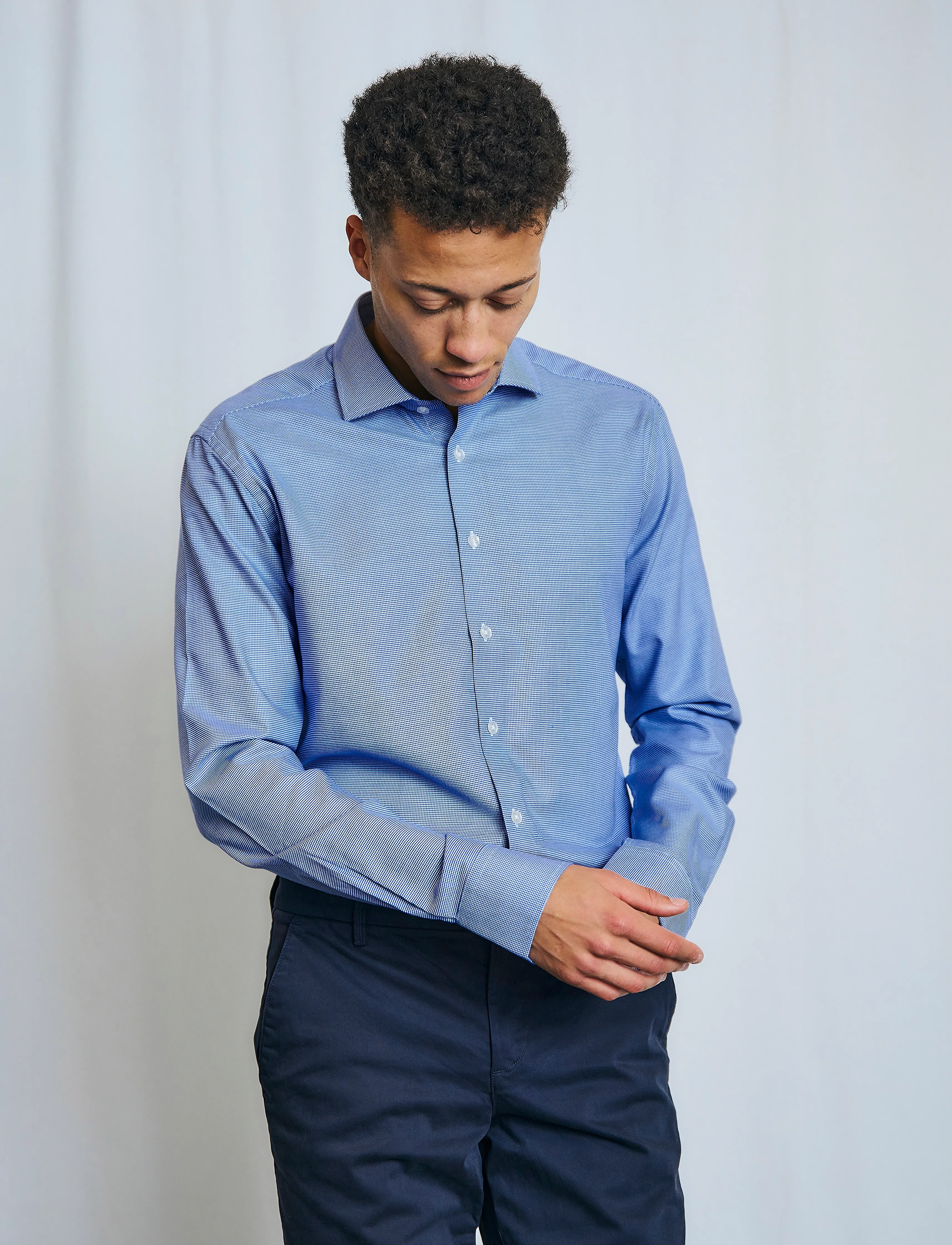 Bruun & Stengade - BS Struff Modern Fit Shirt - dark blue - 4