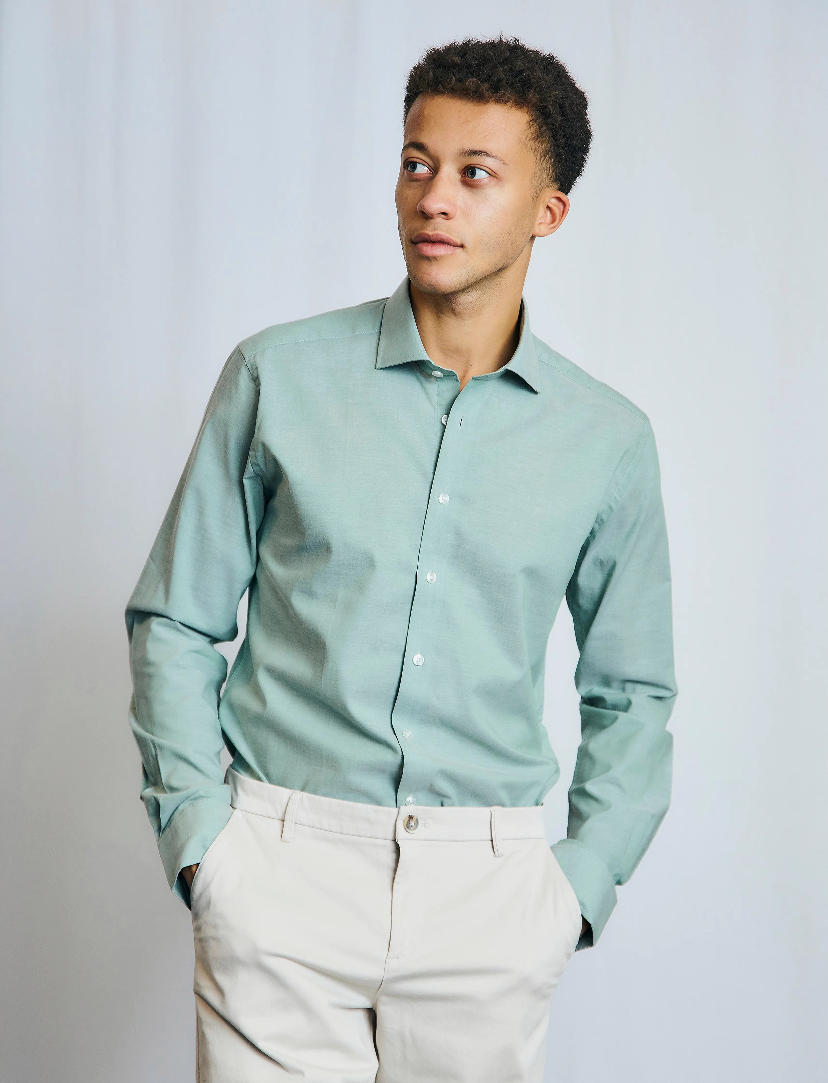 Bruun & Stengade - BS Shelton Modern Fit Shirt - green - 3