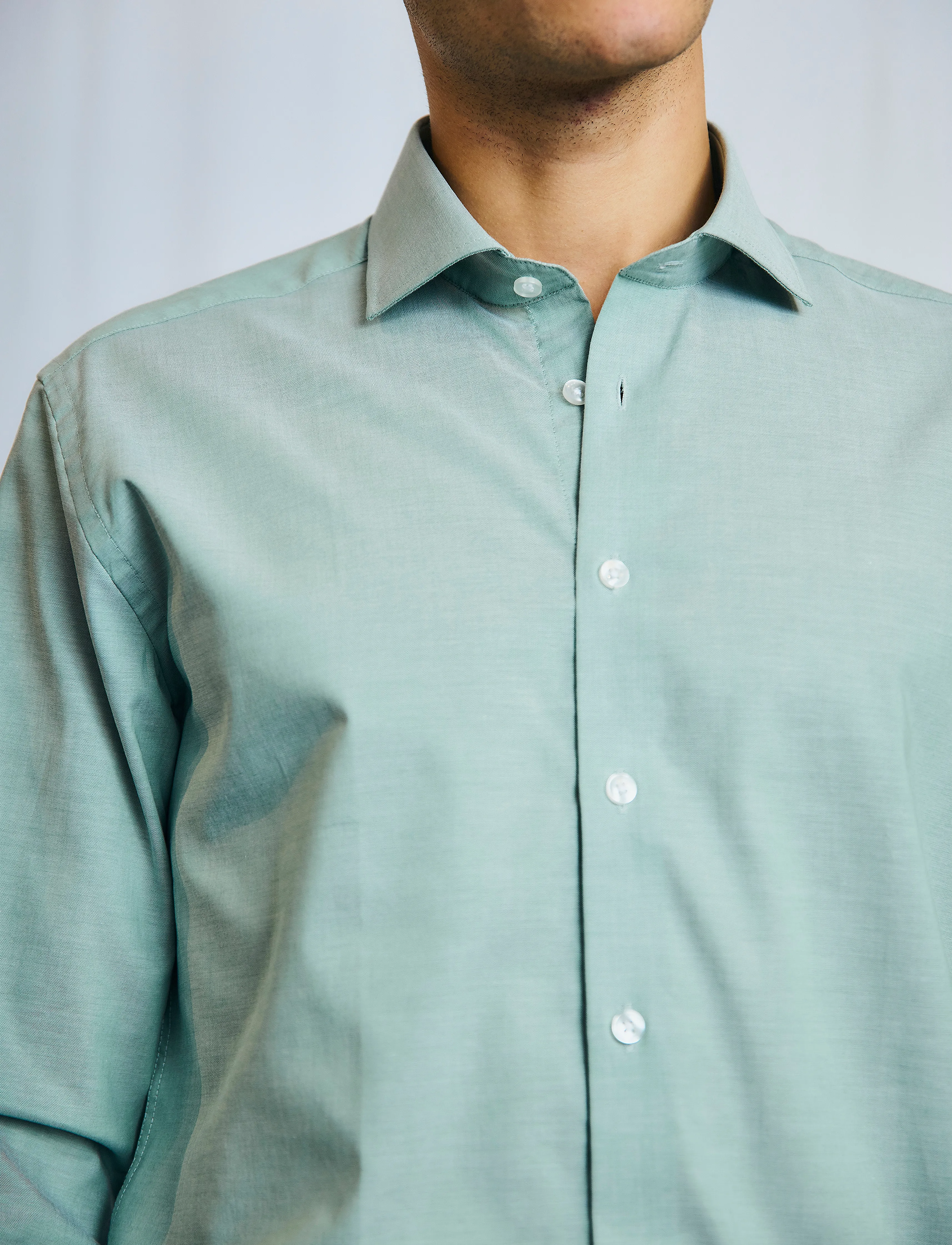 Bruun & Stengade - BS Shelton Modern Fit Shirt - green - 5