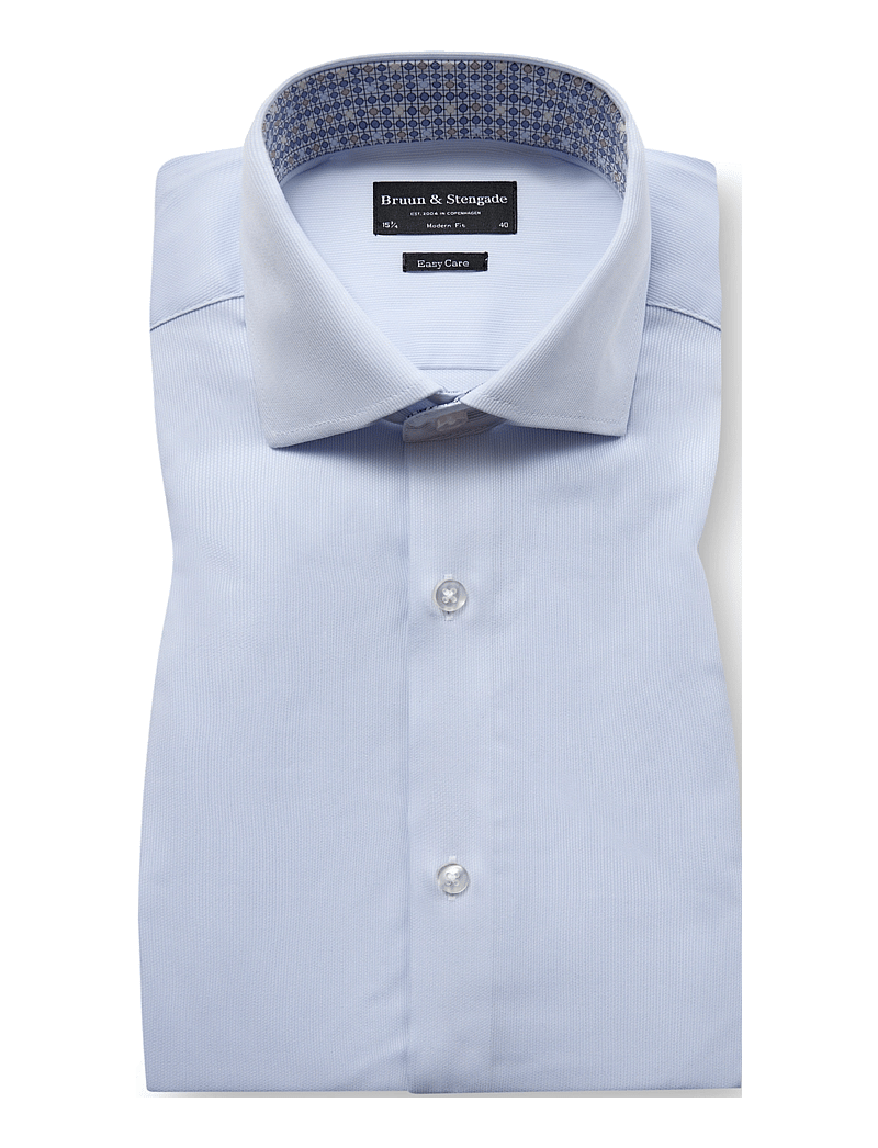 Bruun & Stengade - BS Ruud Modern Fit Shirt - formelle skjorter - light blue/white - 2