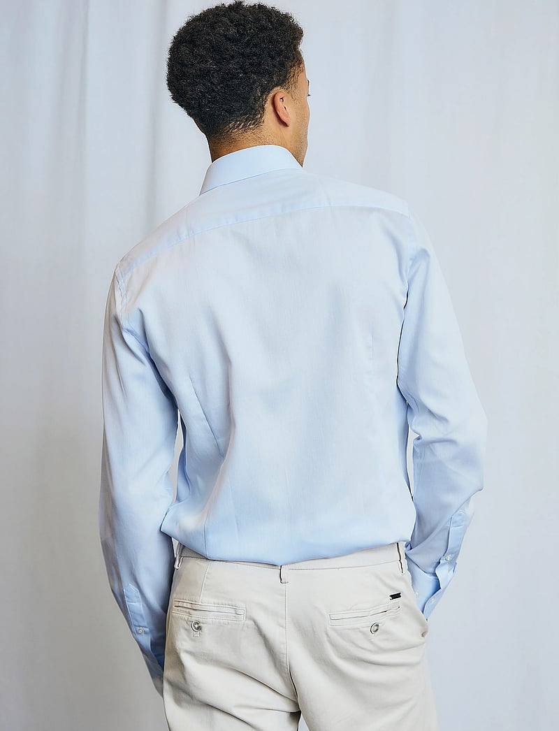 Bruun & Stengade - BS Ruud Modern Fit Shirt - formelle skjorter - light blue/white - 4