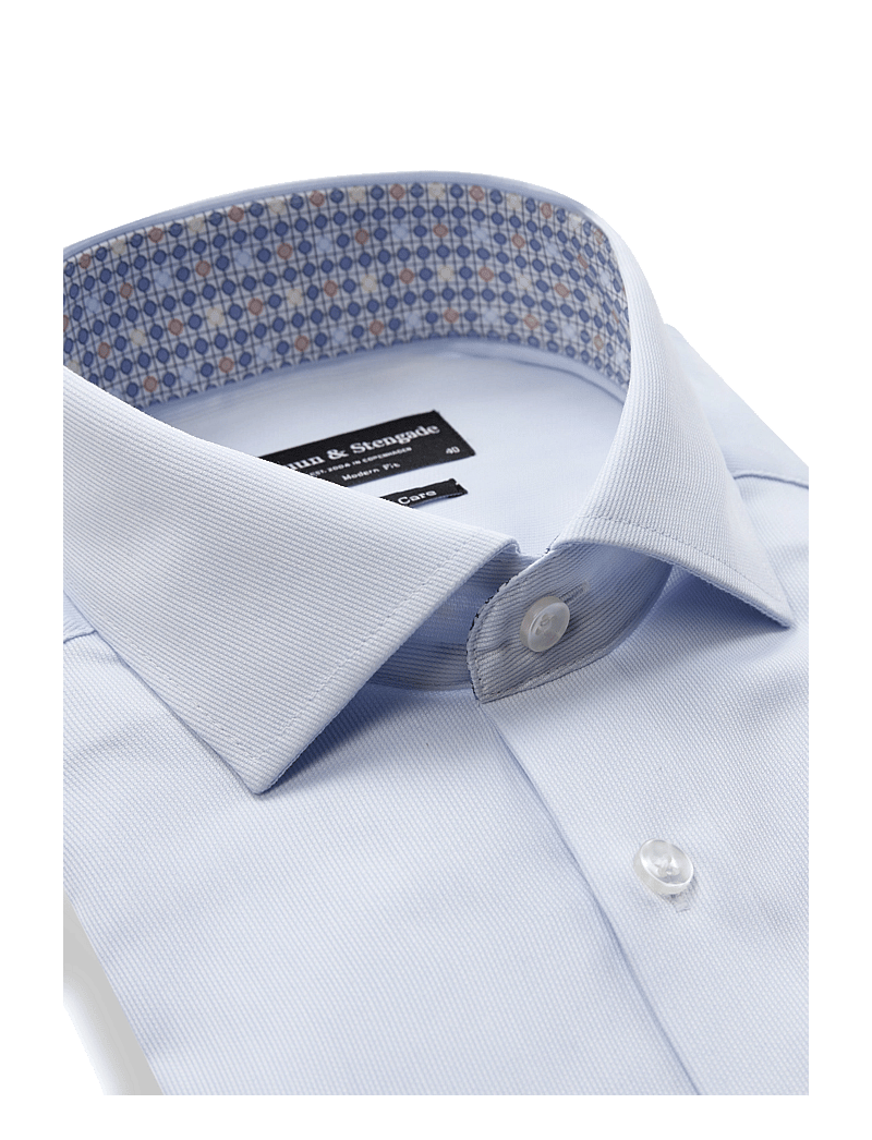 Bruun & Stengade - BS Ruud Modern Fit Shirt - formelle skjorter - light blue/white - 3