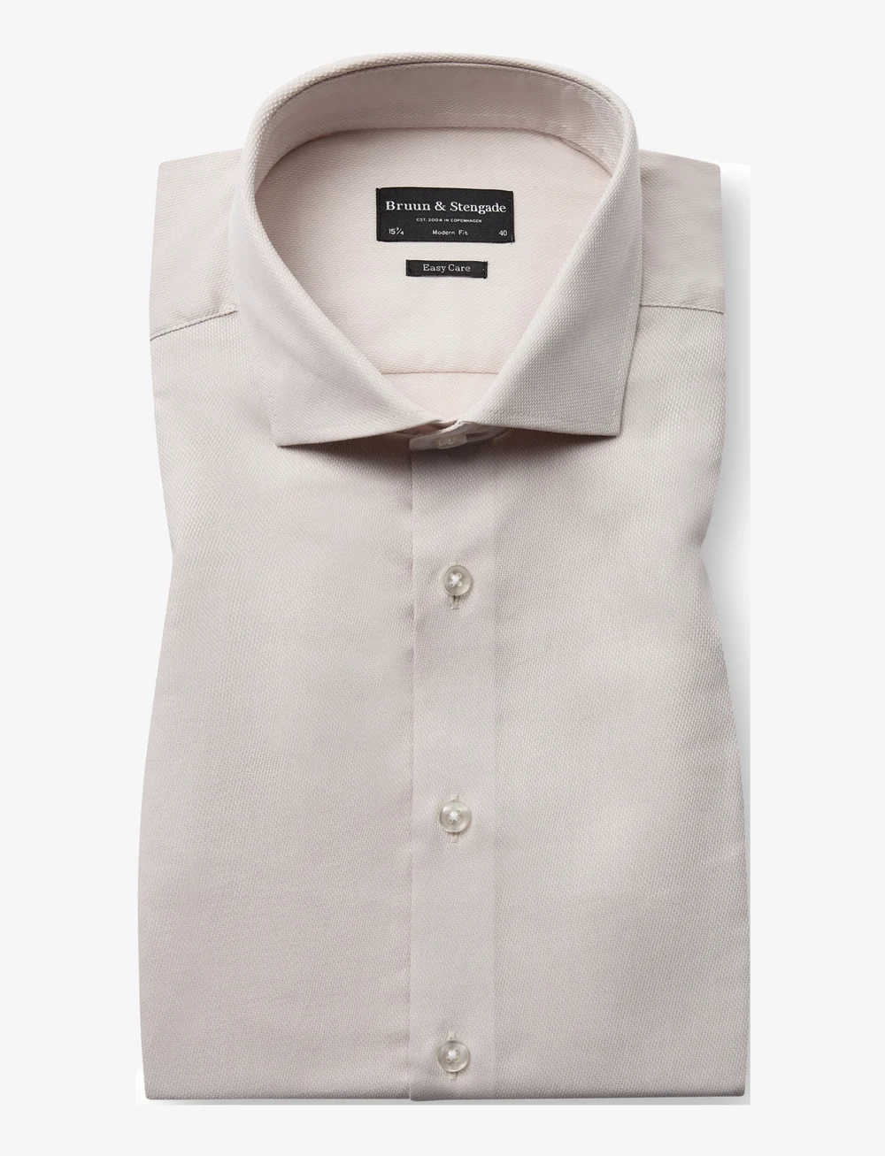 Bruun & Stengade - BS Tsitsipas Modern Fit Shirt - formelle skjorter - sand - 1