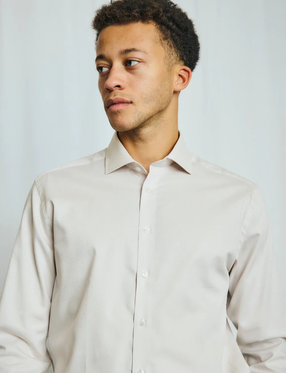 Bruun & Stengade - BS Tsitsipas Modern Fit Shirt - formelle skjorter - sand - 5