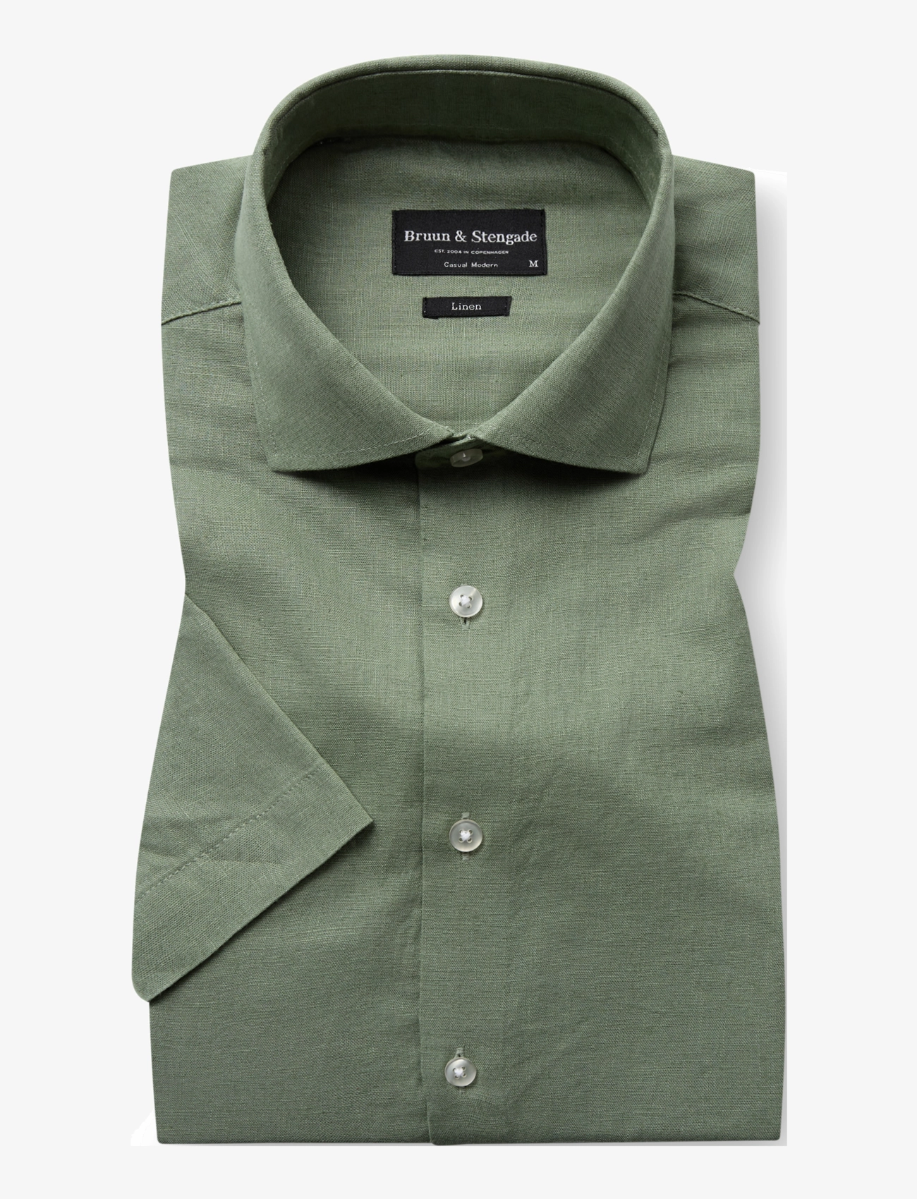 Bruun & Stengade BS Hauger Casual Modern Fit Shirt - Kleding - GREEN / green