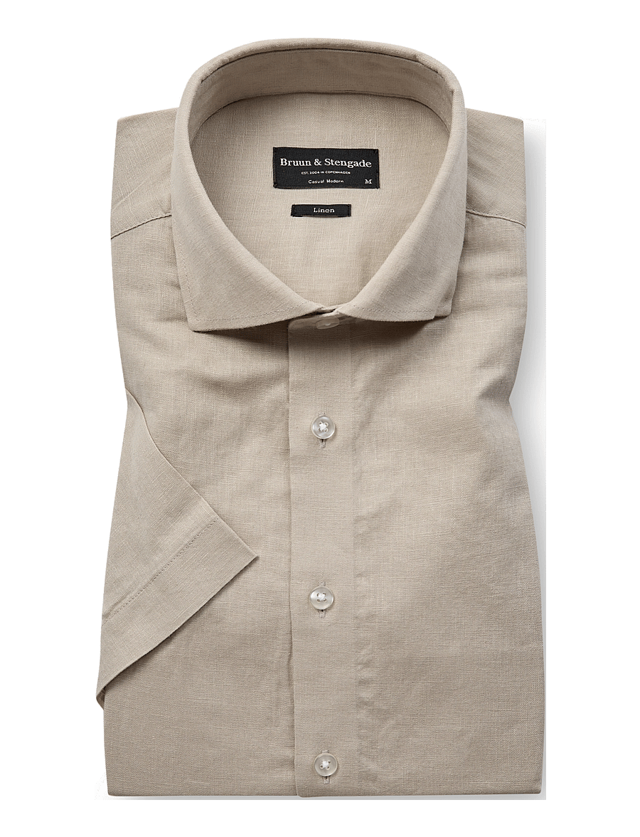 Bruun & Stengade - BS Hauger Casual Modern Fit Shirt - hørskjorter - kit - 2