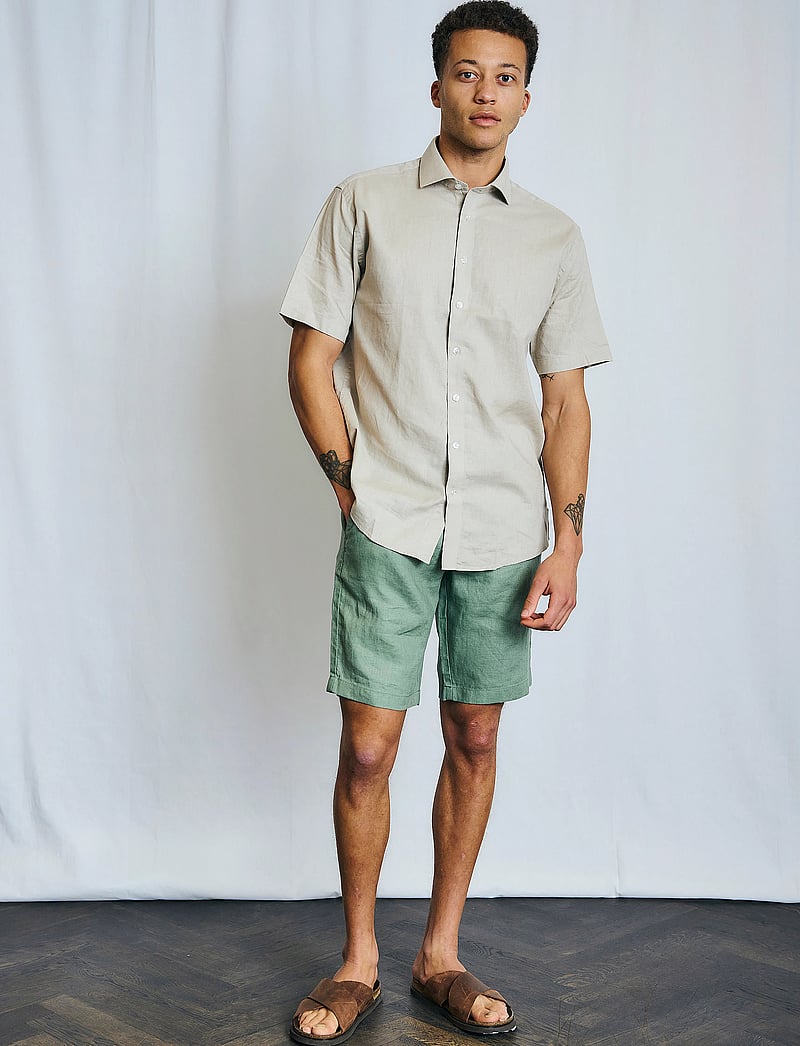 Bruun & Stengade - BS Hauger Casual Modern Fit Shirt - hørskjorter - kit - 0