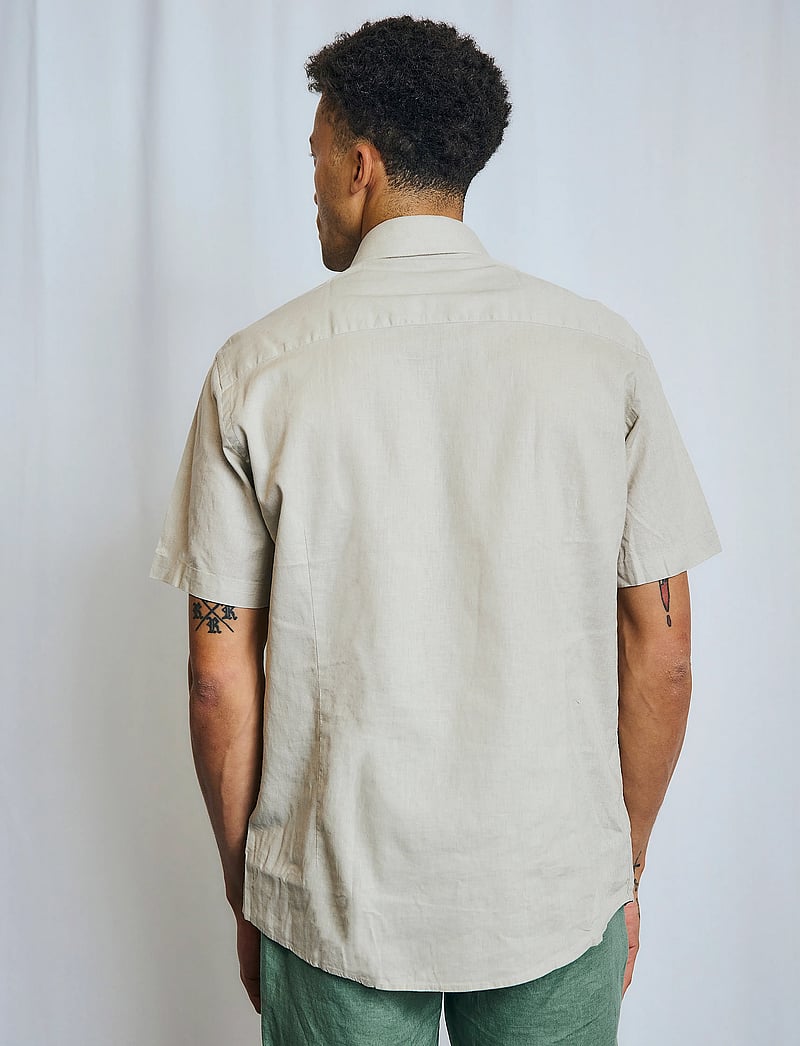 Bruun & Stengade - BS Hauger Casual Modern Fit Shirt - hørskjorter - kit - 4