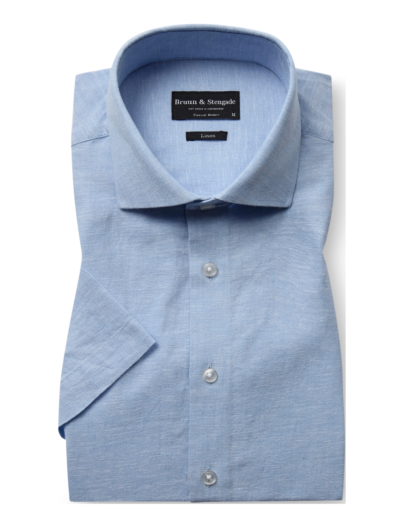 Bruun & Stengade - BS Hauger Casual Modern Fit Shirt - chemises de lin - light blue - 2