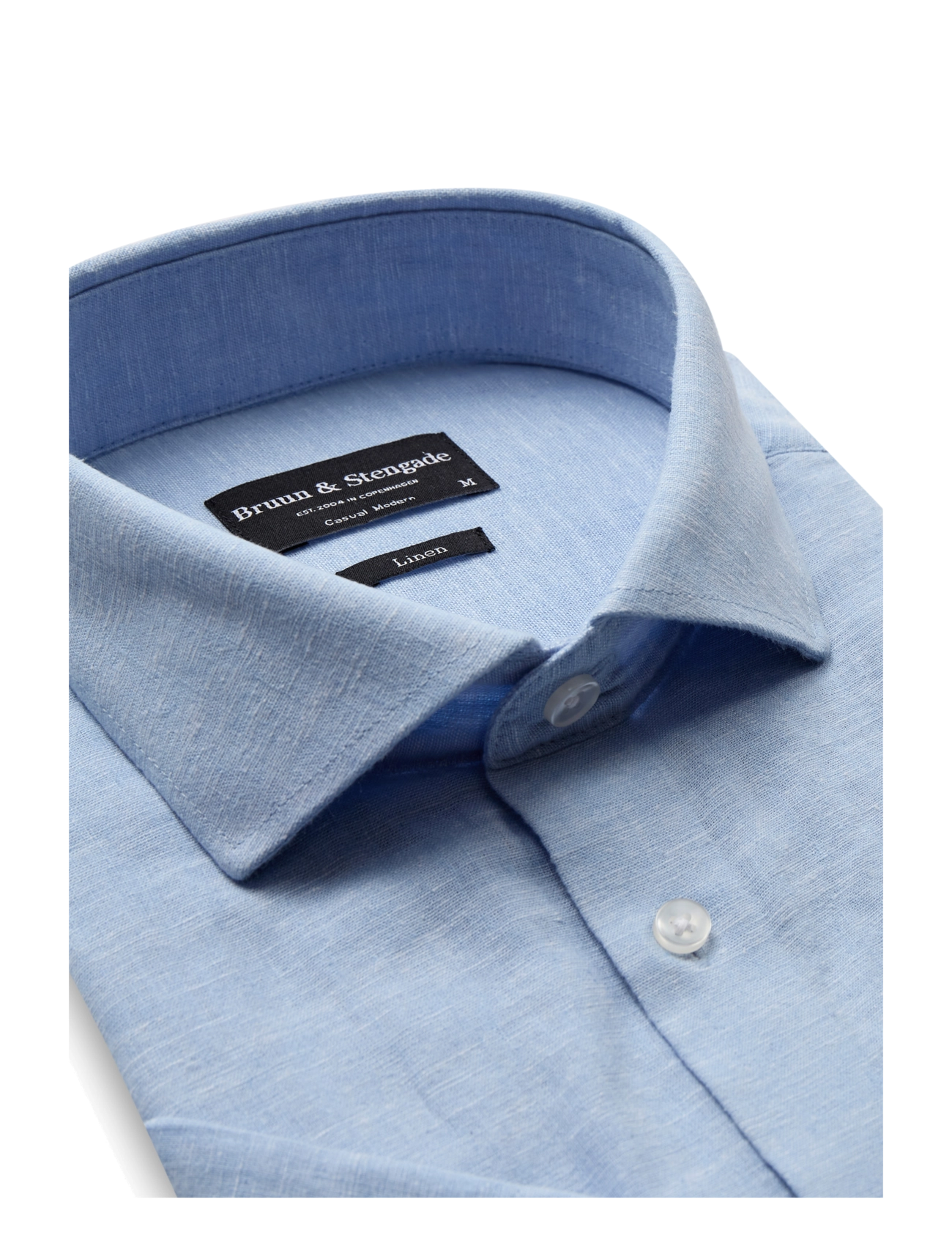 Bruun & Stengade - BS Hauger Casual Modern Fit Shirt - chemises de lin - light blue - 3