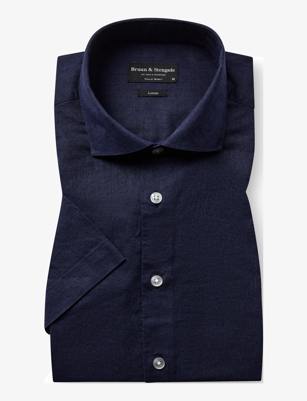 BRUUN & STENGADE Bs Hauger Casual Modern Fit Shirt Navy - S - Herren