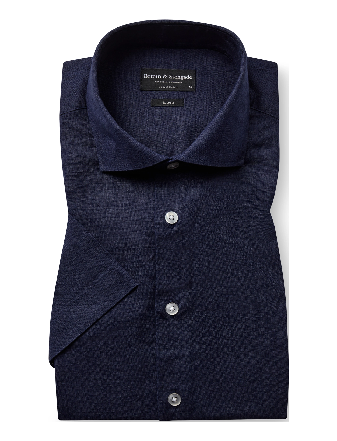 Bruun & Stengade - BS Hauger Casual Modern Fit Shirt - chemises de lin - navy - 2