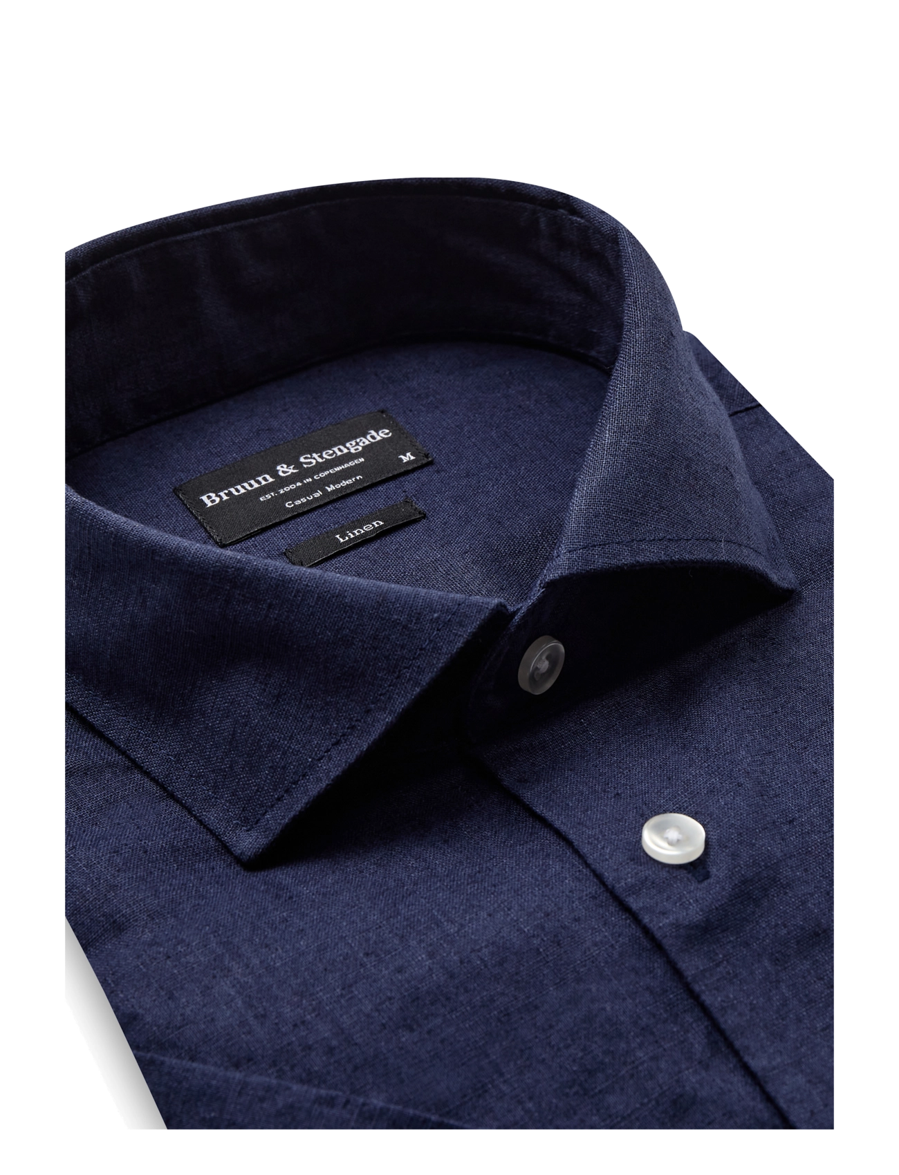 Bruun & Stengade - BS Hauger Casual Modern Fit Shirt - chemises de lin - navy - 3
