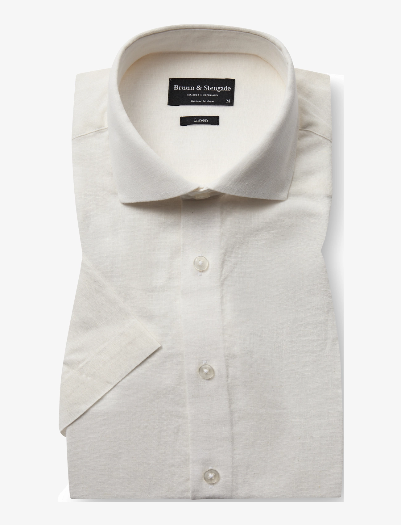 BRUUN & STENGADE Bs Hauger Casual Modern Fit Shirt Weiß - S - Herren