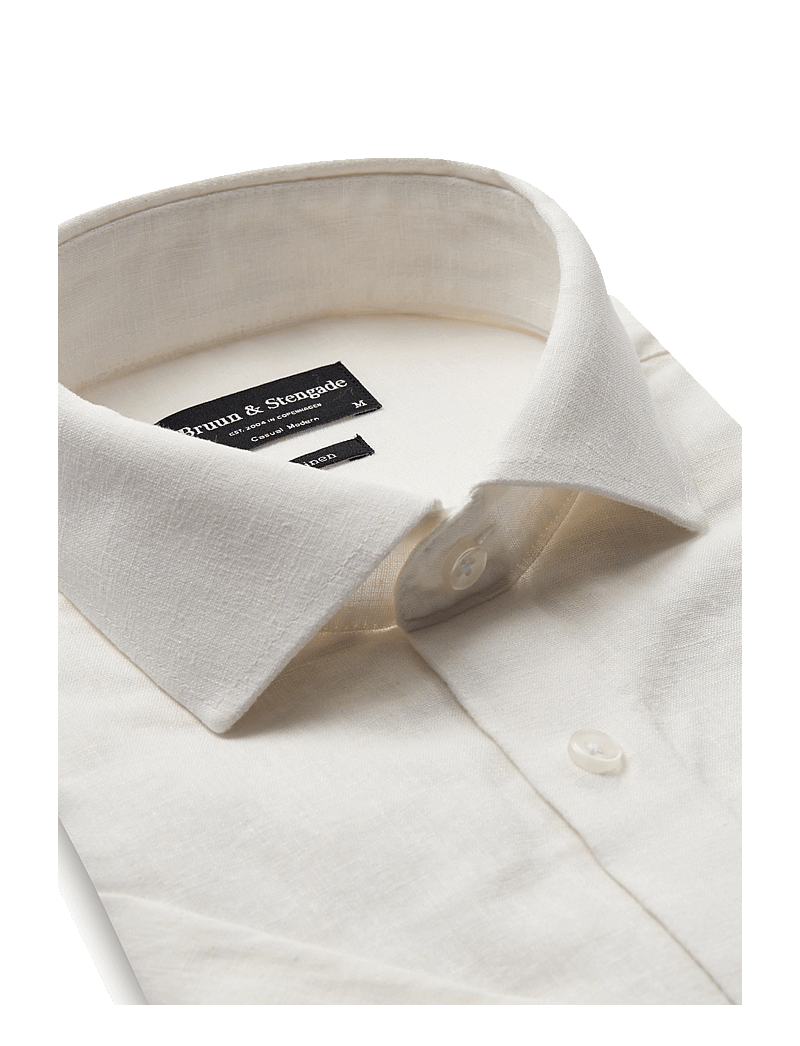 Bruun & Stengade - BS Hauger Casual Modern Fit Shirt - linased särgid - white - 3