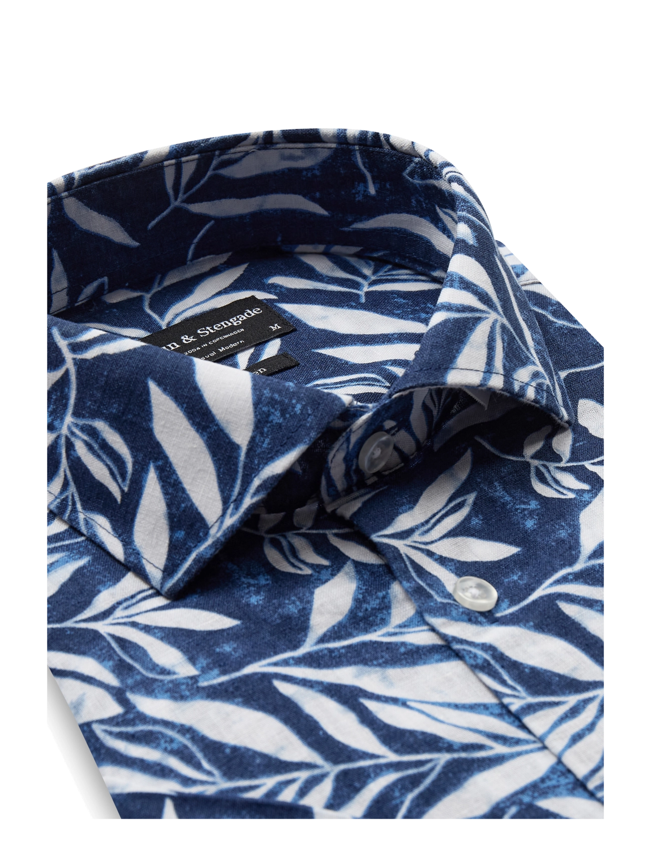Bruun & Stengade - BS Cordeel Casual Modern Fit Shirt - linskjorter - navy - 5
