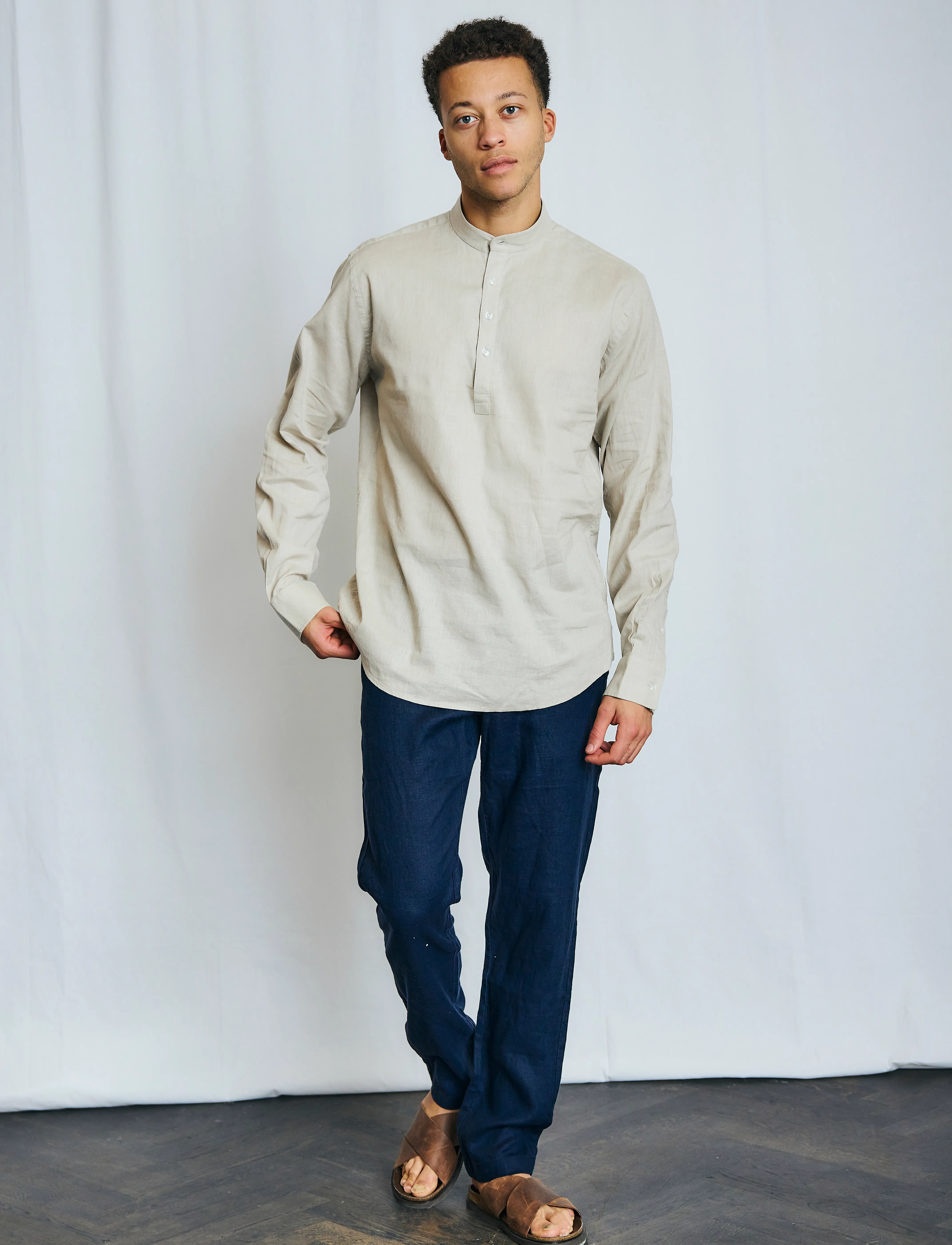 Bruun & Stengade - BS Crawford Casual Modern Fit Shirt - linased särgid - kit - 3