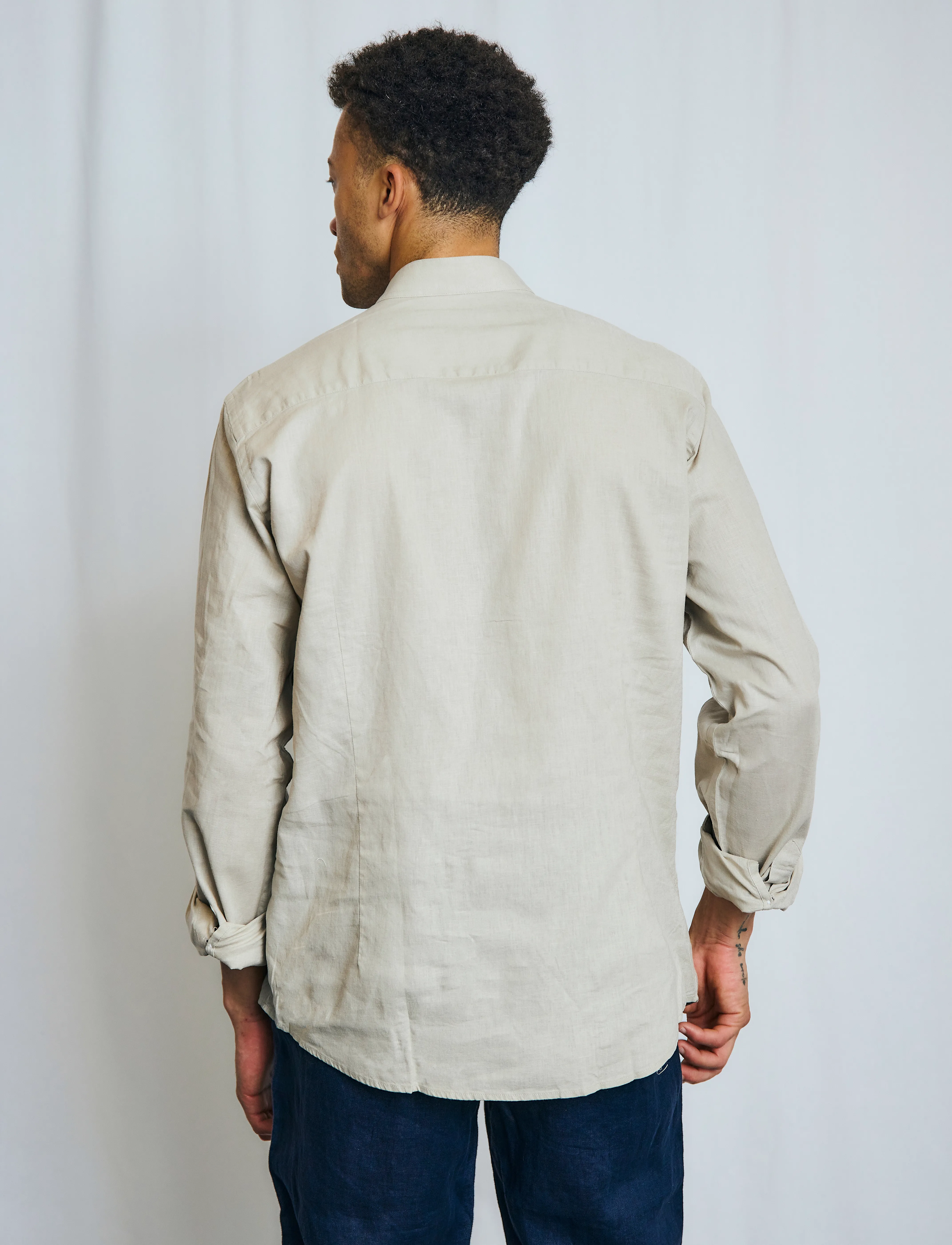 Bruun & Stengade - BS Crawford Casual Modern Fit Shirt - linased särgid - kit - 4