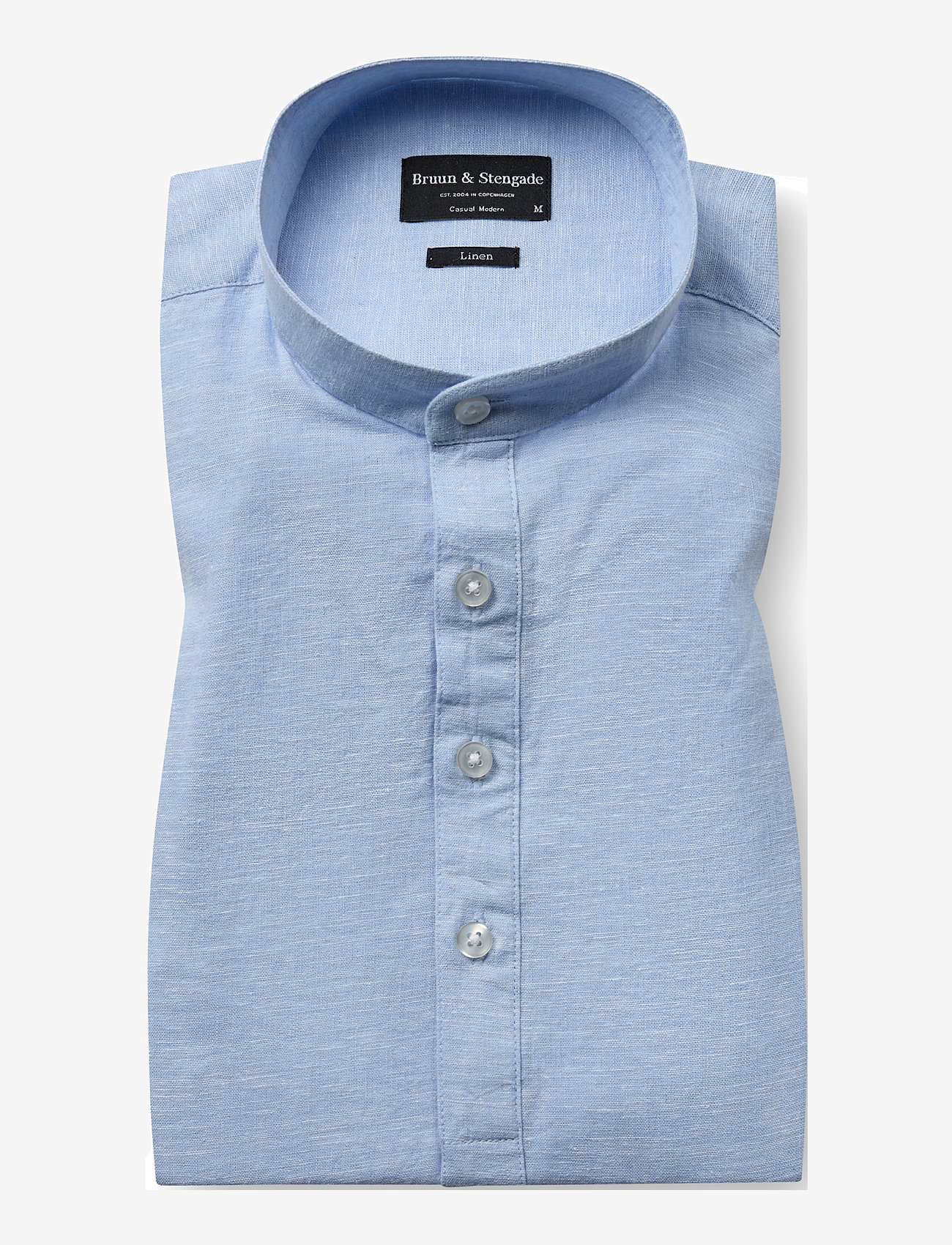 Bruun & Stengade - BS Crawford Casual Modern Fit Shirt - hørskjorter - light blue - 2