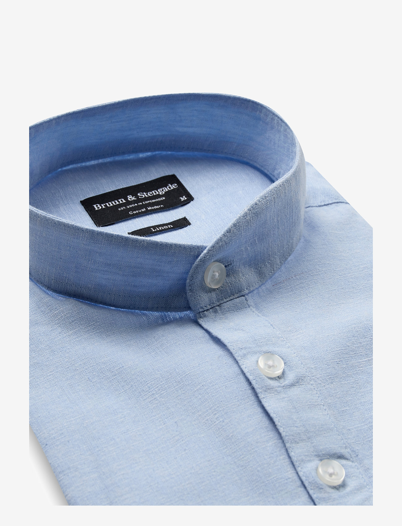 Bruun & Stengade - BS Crawford Casual Modern Fit Shirt - hørskjorter - light blue - 3