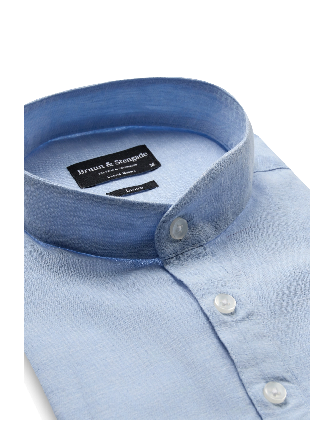 Bruun & Stengade - BS Crawford Casual Modern Fit Shirt - chemises de lin - light blue - 3