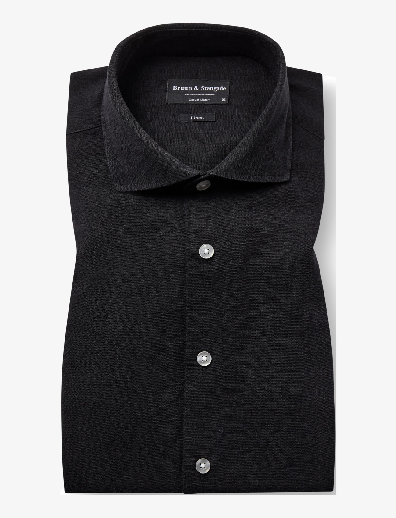 Bruun & Stengade BS Antonelli Casual Modern Fit Shirt - Bruun & Stengade - BLACK / black