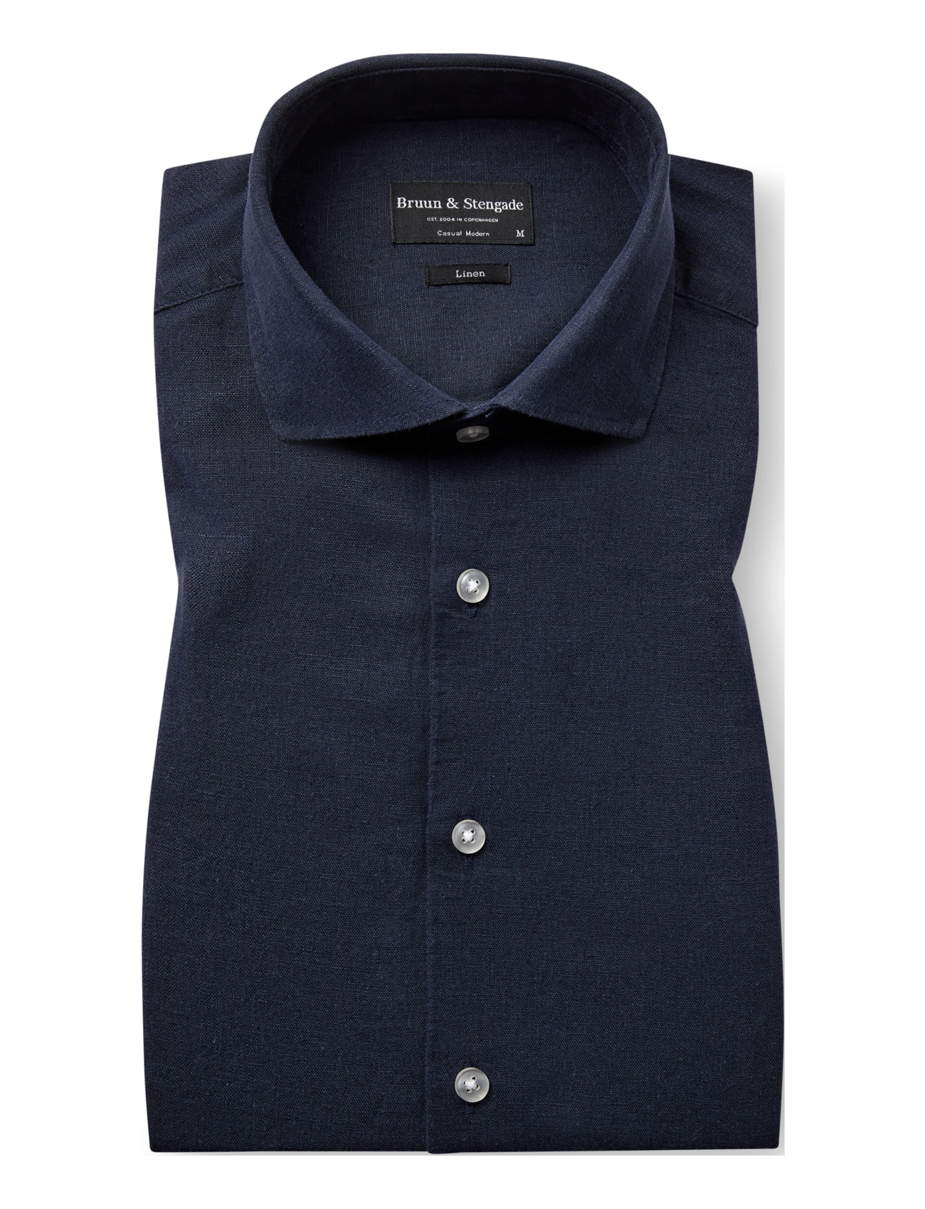 Bruun & Stengade - BS Antonelli Casual Modern Fit Shirt - chemises de lin - navy - 2
