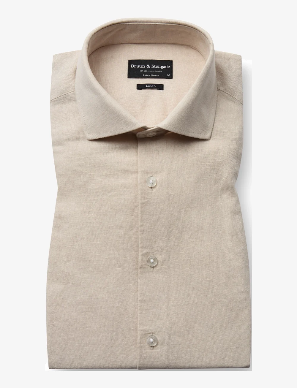 Bruun & Stengade - BS Antonelli Casual Modern Fit Shirt - linased särgid - sand - 2
